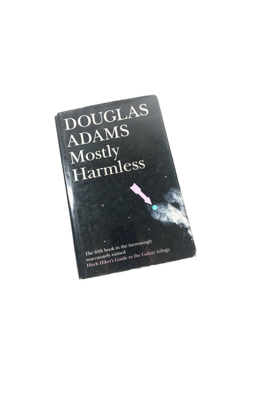 Mostly Harmless. Hitchhiker's Guide to the Galaxy. Vintage Douglas Adams book circa 1992. UK London Collectible gift