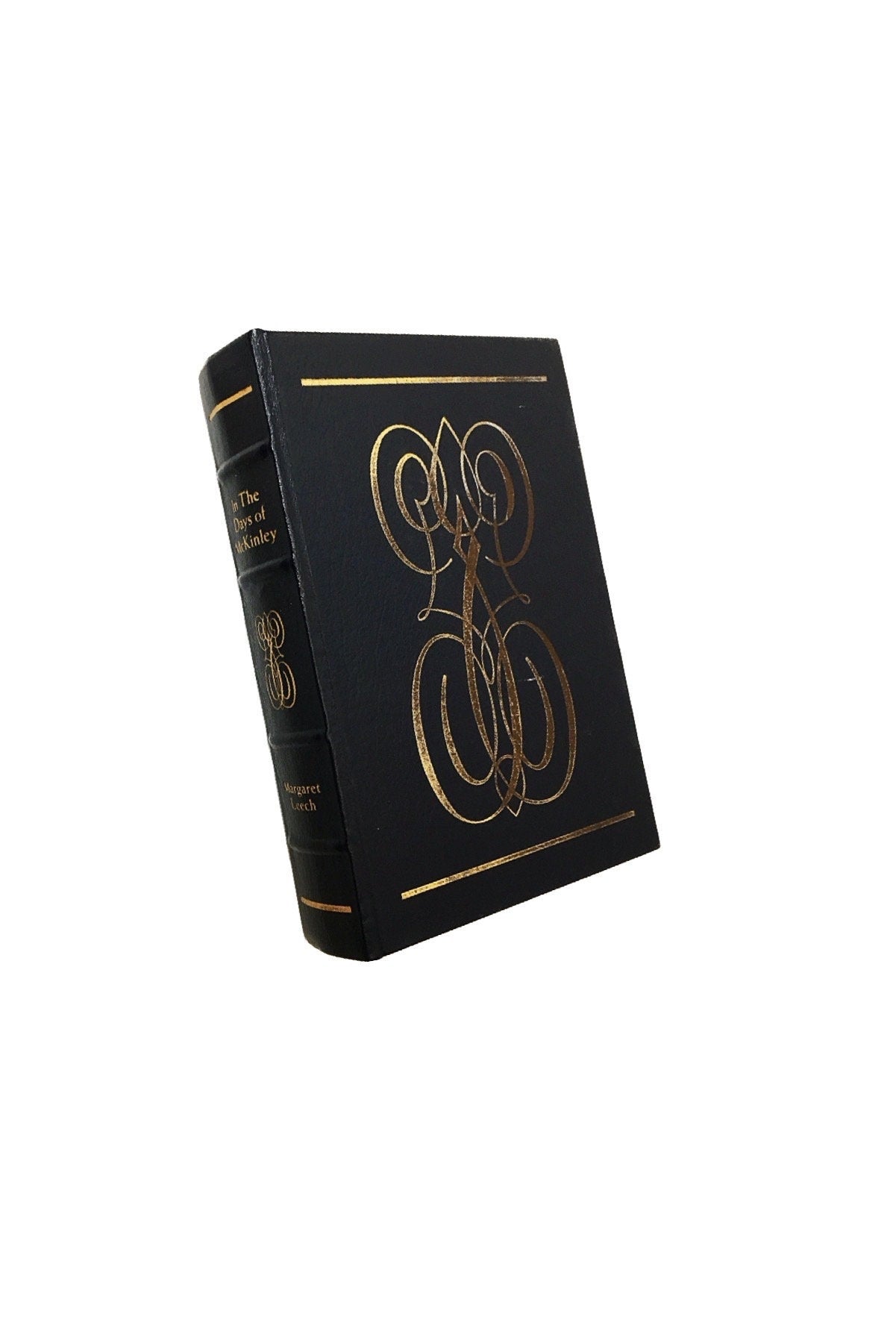 In The Days Of President McKinley Vintage leather bound Easton Press Book circa 1986 by Leech gift Manifest Destiny Alaska