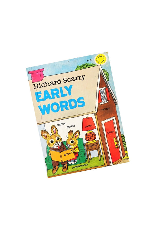 Richard Scarry's Early Words! Little Golden Book. Vintage Hardback Book circa 1976. Children's