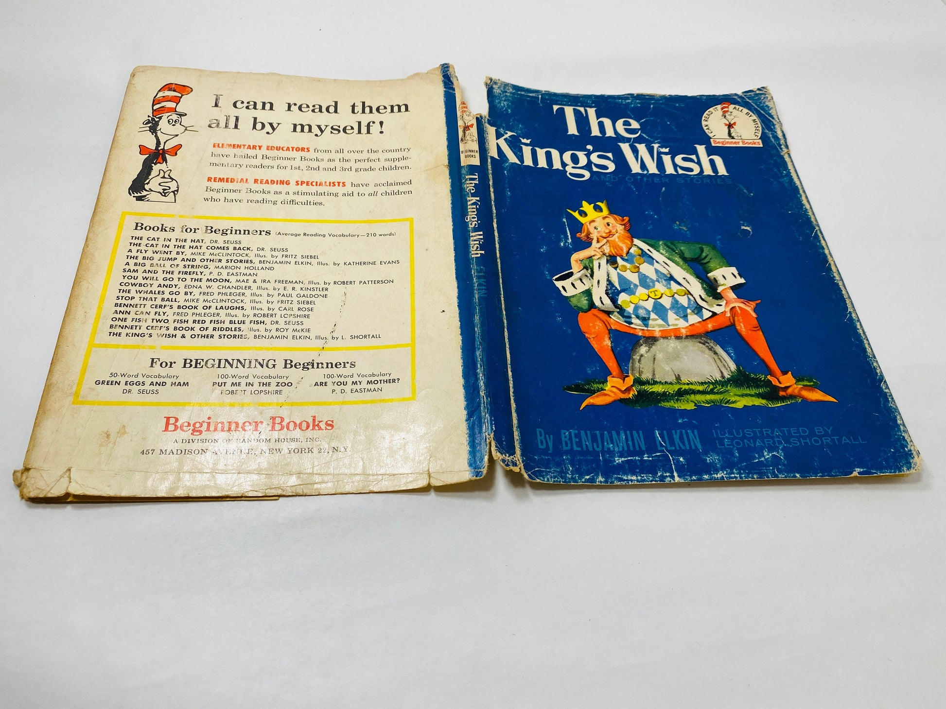King's Wish FIRST EDITION vintage book circa 1960 by Benjamin Elkin with dust jacket Leonard Shortall Dr Seuss Beginner Books Children gift