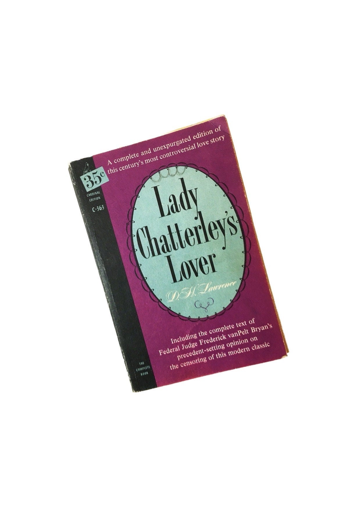 Lady Chatterley's Lover Book. Vintage Paperback book. DH Lawrence. Vintage book circa 1959,