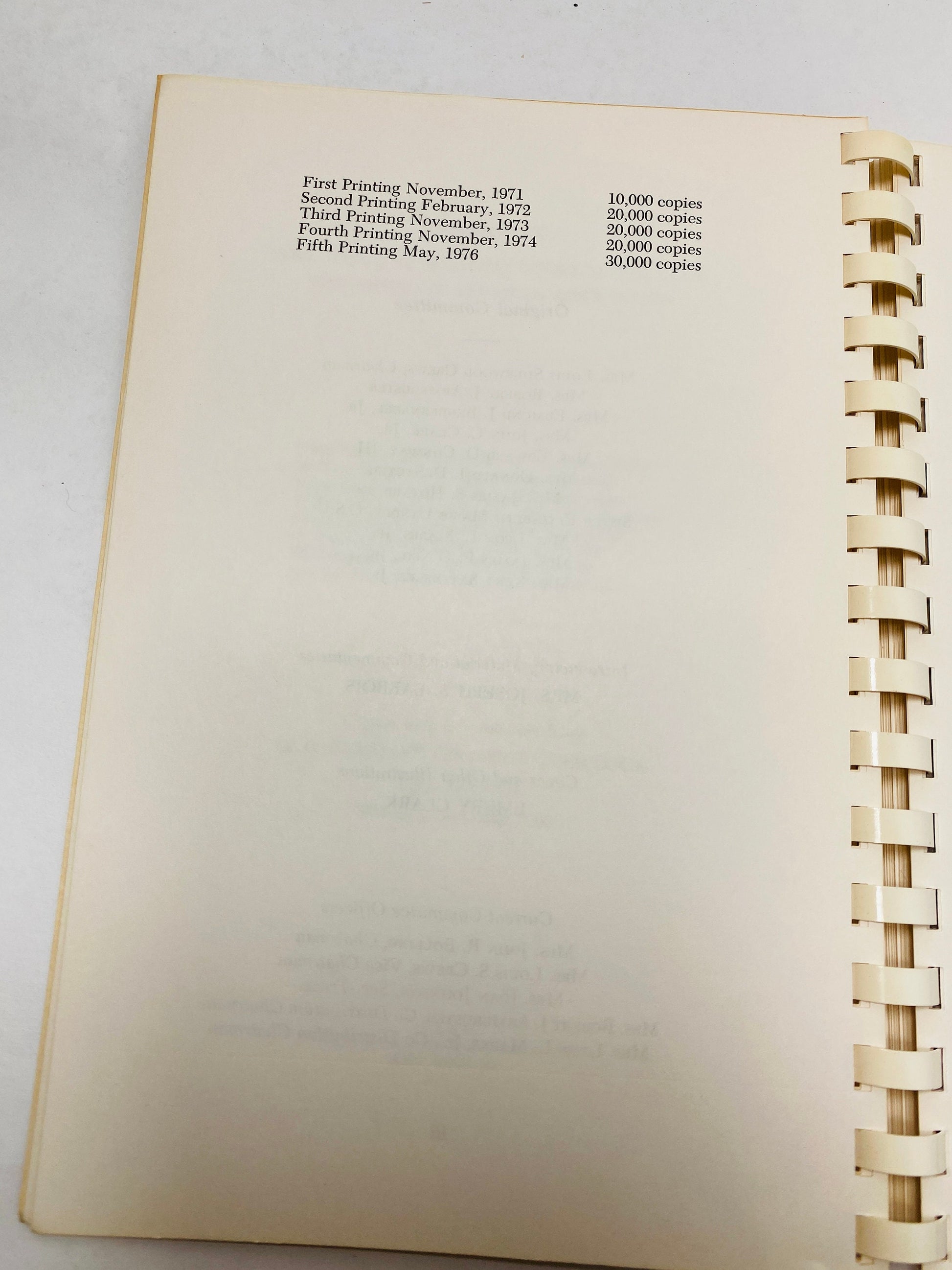 SIGNED New Orleans Recipes and Reminiscences vintage spiral cookbook circa 1976 autographed by Miss USA Barbara Peterson Ursuline Convent