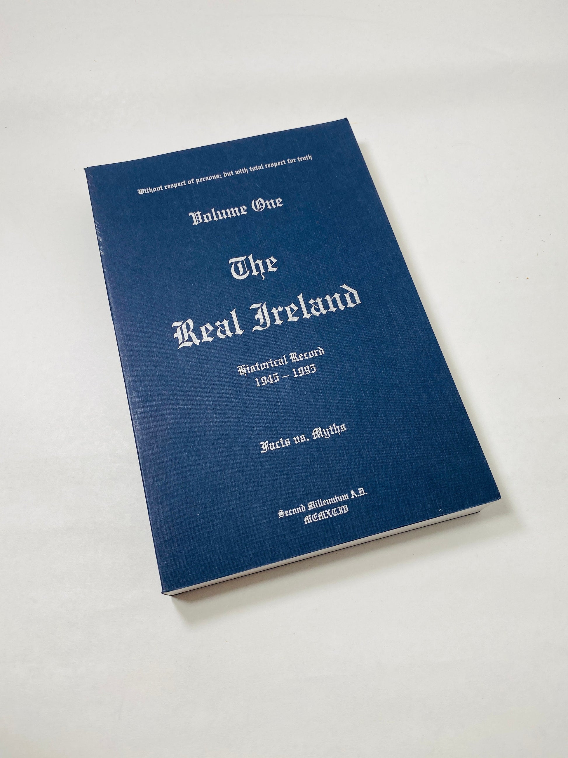 Real Ireland vintage paperback book by Magnier 50 Years of British Terrorism Volume 1 Five Decades of Decadence Irish gift fact vs myth