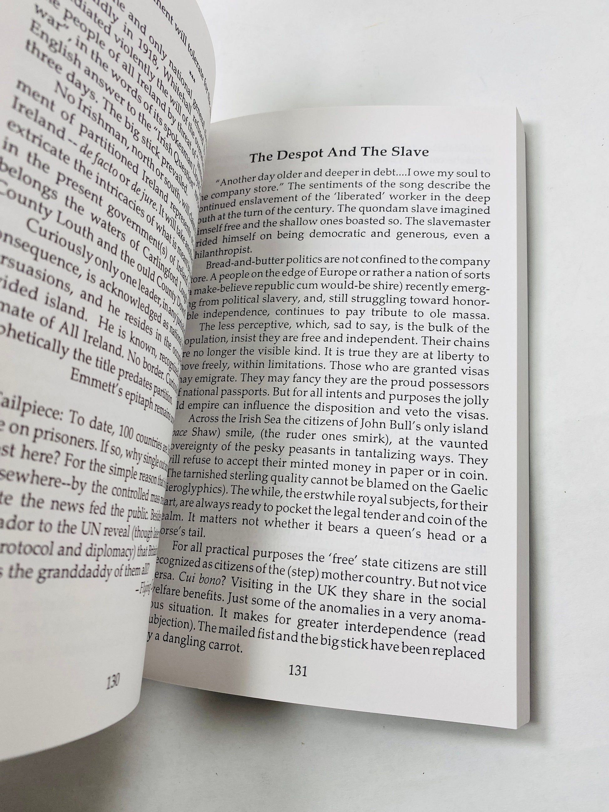 Real Ireland vintage paperback book by Magnier 50 Years of British Terrorism Volume 1 Five Decades of Decadence Irish gift fact vs myth