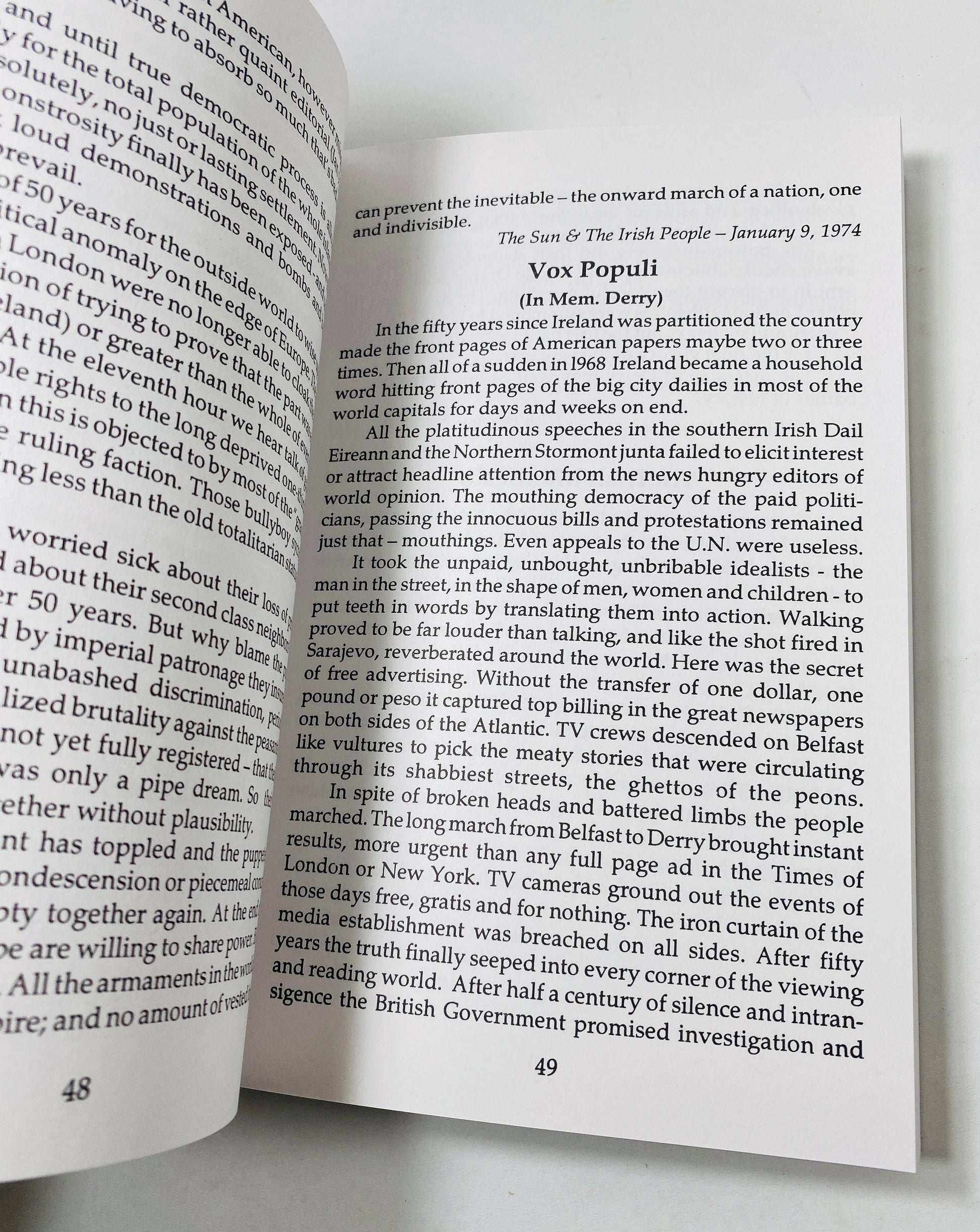 Real Ireland vintage paperback book by Magnier 50 Years of British Terrorism Volume 1 Five Decades of Decadence Irish gift fact vs myth