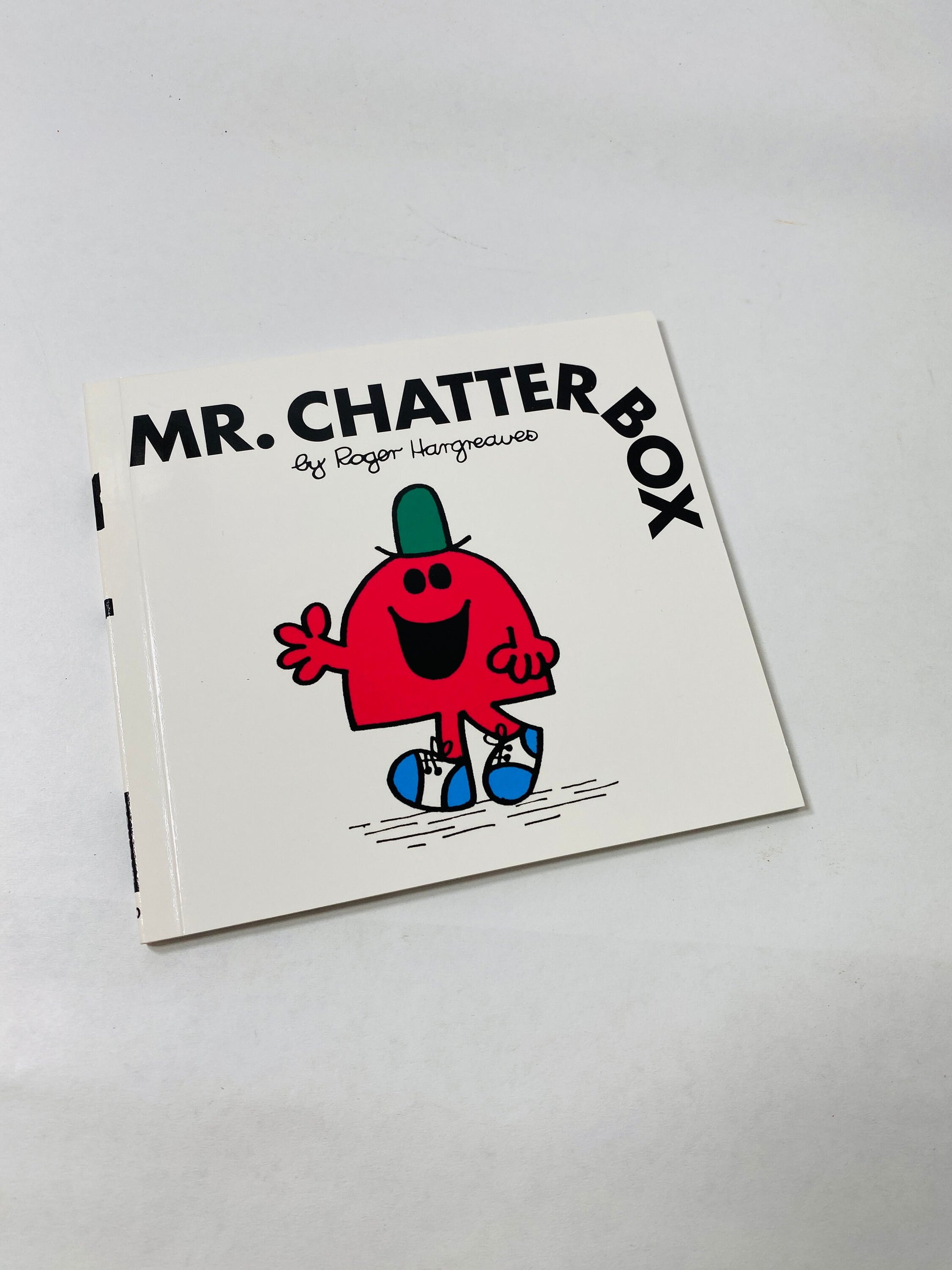 Mr. Lazy Mr Men vintage paperback books by Roger Hargreaves circa 1990 Children's books. Christmas stocking stuffer Chatterbox Funny Lazy