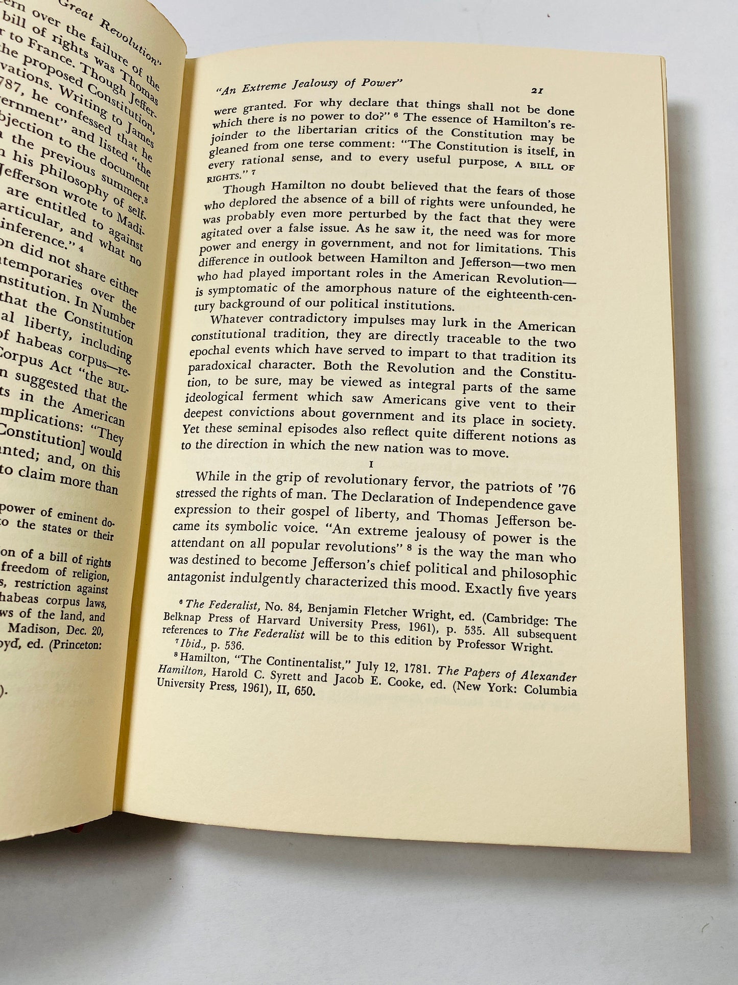 John Marshall and Alexander Hamilton FIRST EDITION vintage book about the American Constitution by Samuel Konefsky circa 1972 history gift