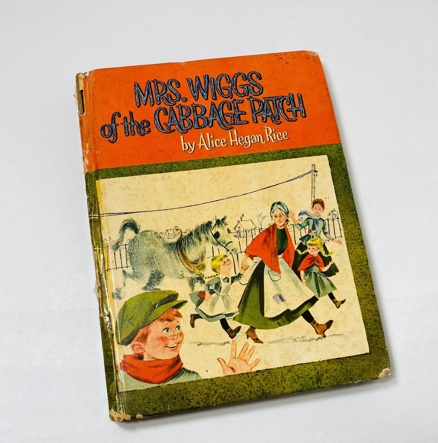 1962 Mrs Wiggs of the Cabbage Patch by Alice Caldwell Hegan Vintage Whitman book about a southern family coping with poverty Green decor