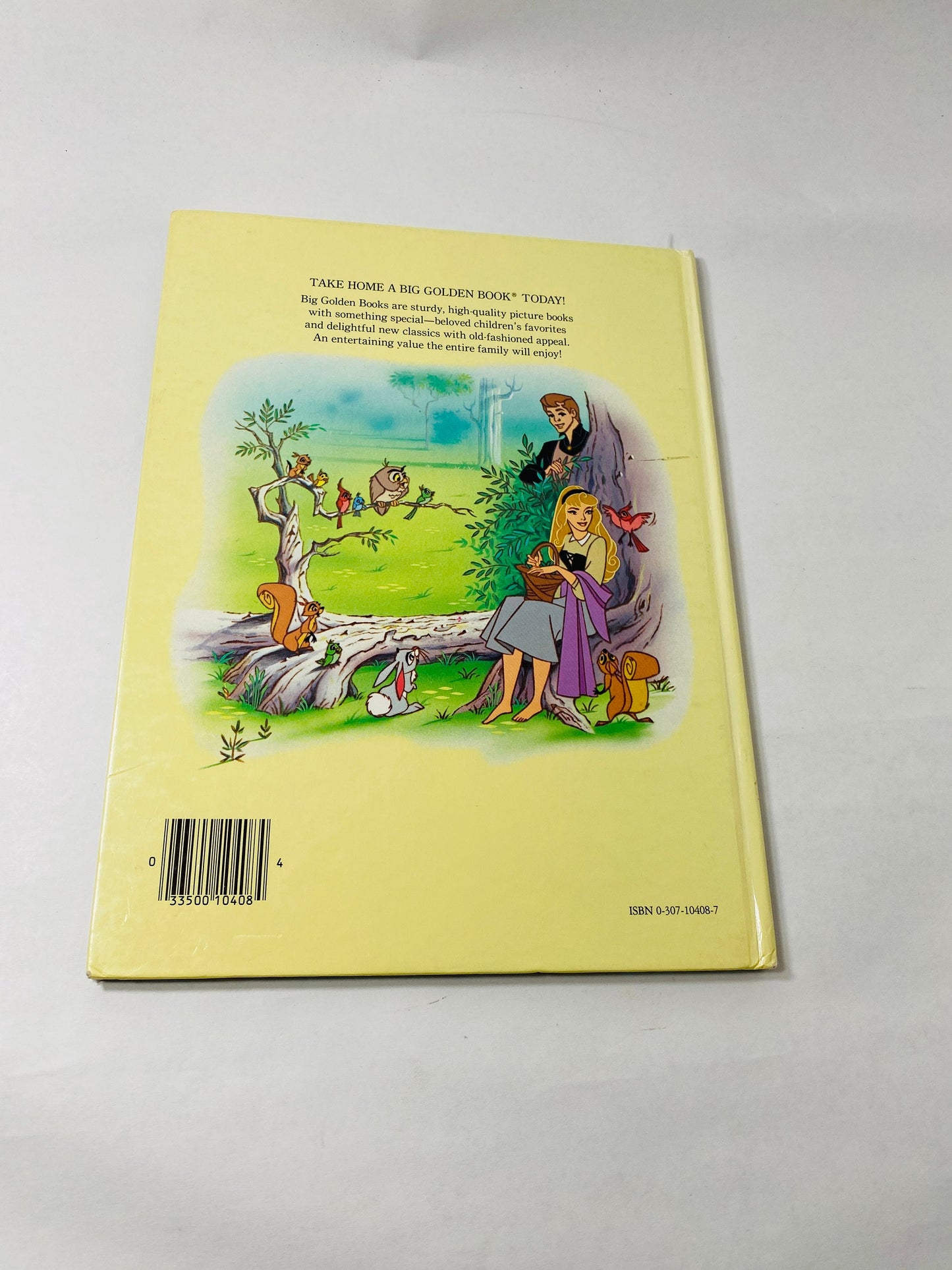 SLeeping Beauty large vintage FIRST EDITION book circa 1986 Walt Disney movie studio pictures golden book