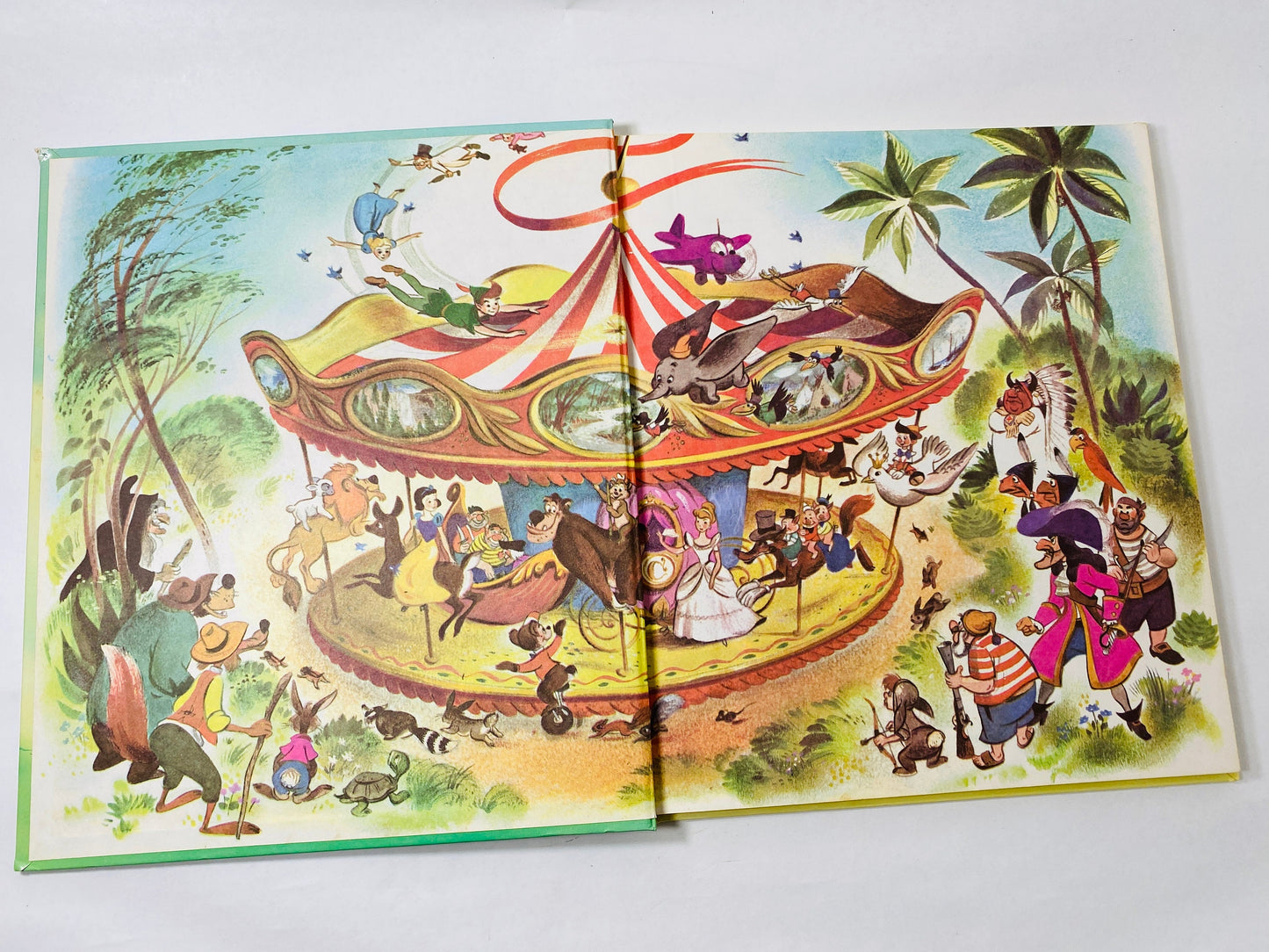 Disney Treasury HUGE vintage book of 10 favorite stories circa 1979 Golden Book Christmas gift Bambi Snow White Lady and Tramp Aristocats