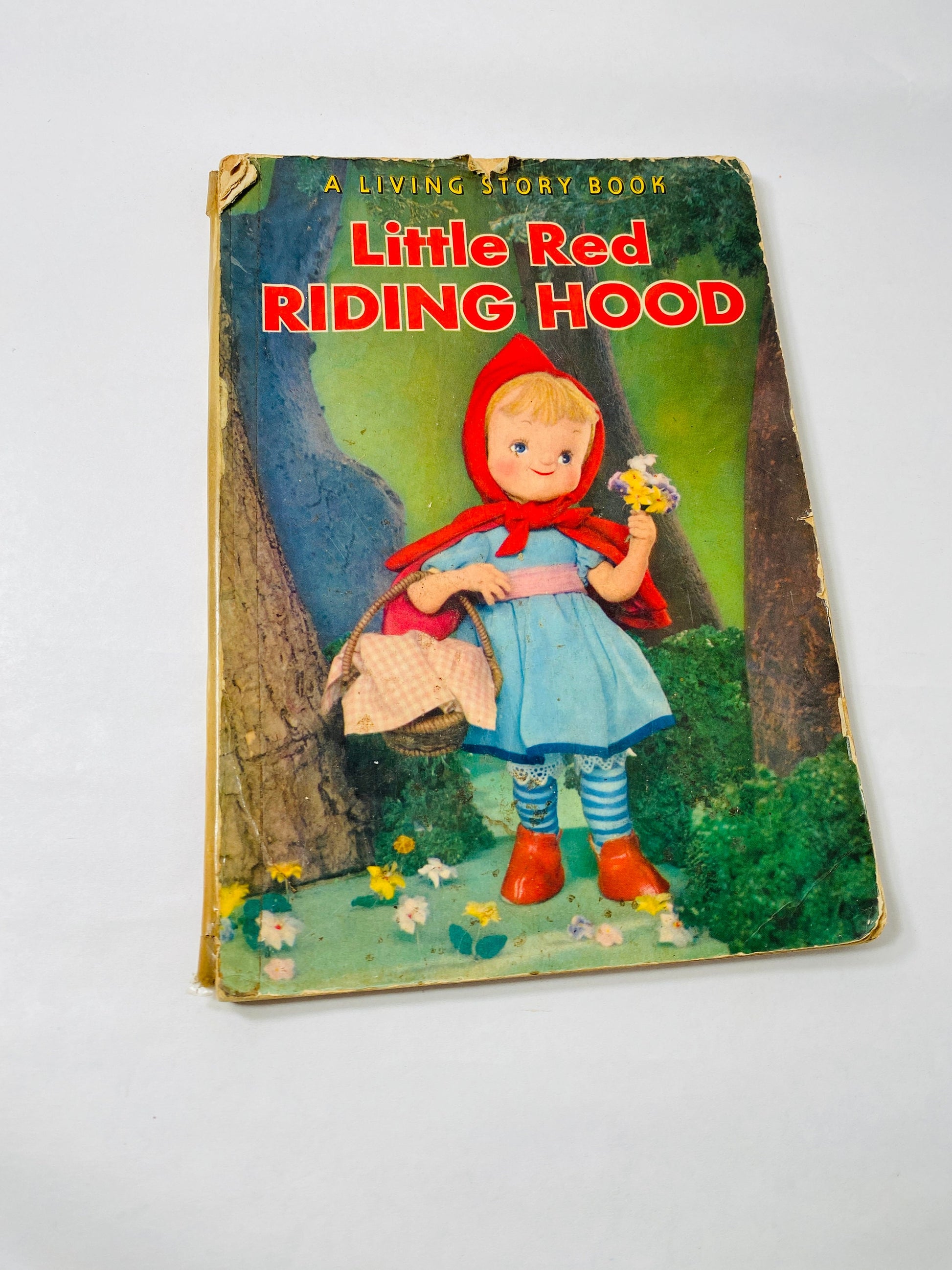 Little Red Riding Hood vintage Living Story Book Shiba Productions manufactured in Japan circa 1962