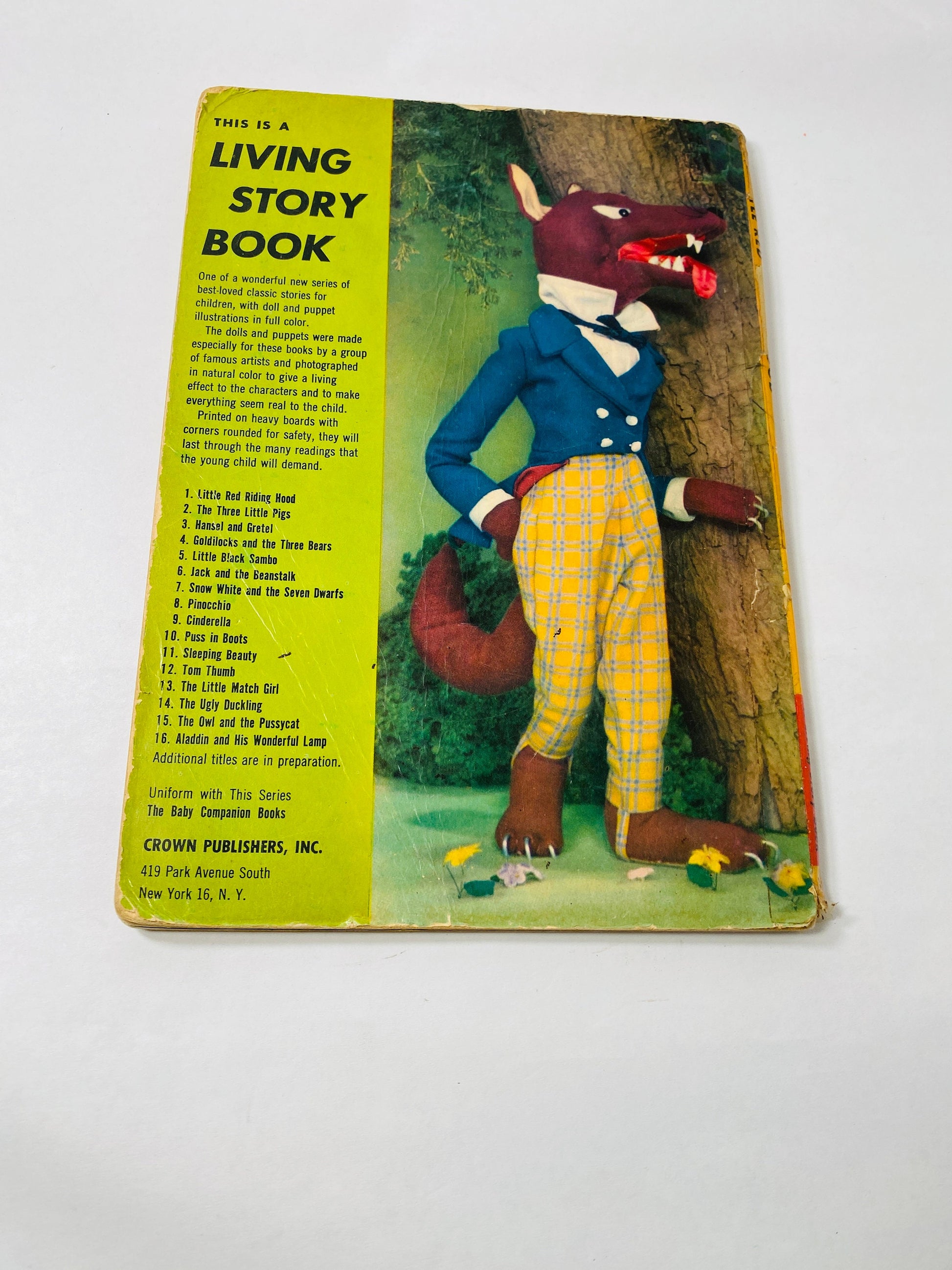 Little Red Riding Hood vintage Living Story Book Shiba Productions manufactured in Japan circa 1962