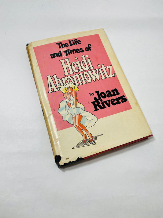 Joan Rivers vintage book Life & Times of Heidi Abromowitz FIRST EDITION circa 1984 collectible comedian female Stocking Stuffer Chanukah