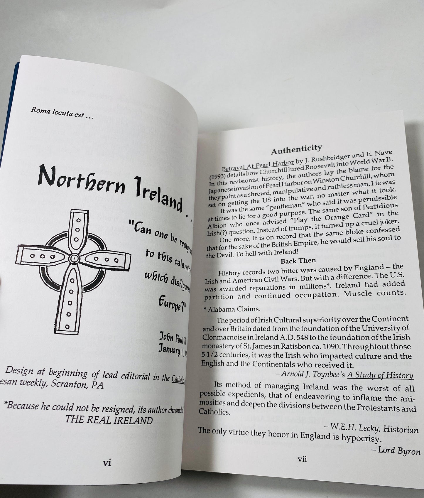 Real Ireland vintage paperback book by Magnier 50 Years of British Terrorism Volume 1 Five Decades of Decadence Irish gift fact vs myth