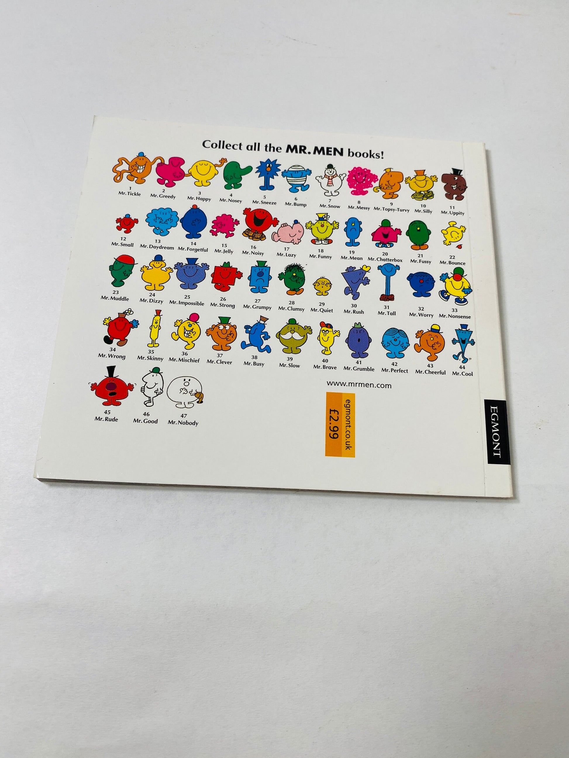 Mr. Lazy Mr Men vintage paperback books by Roger Hargreaves circa 1990 Children's books Christmas stocking stuffer Greedy Nosey Happy Tickle