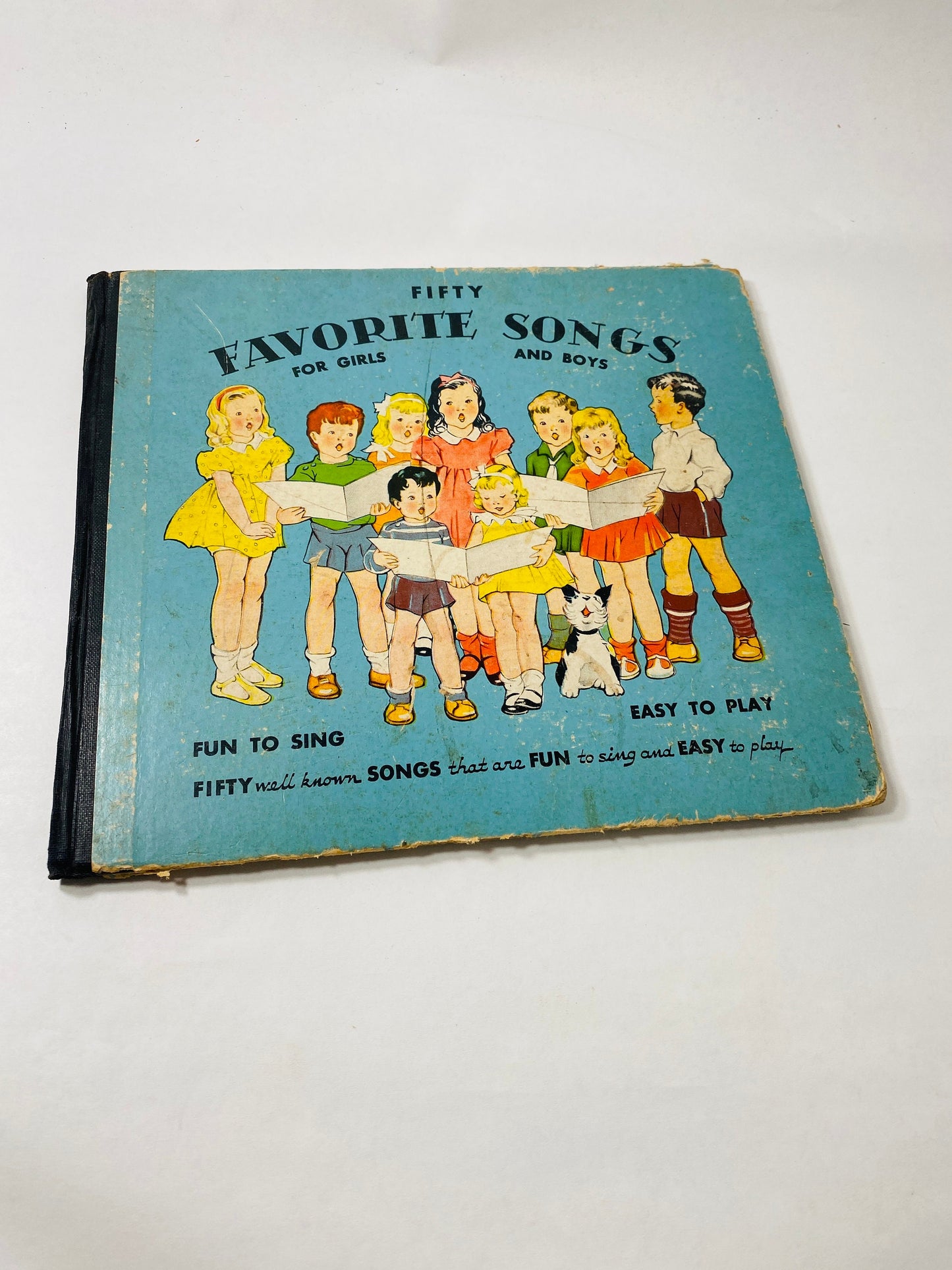 Songs with Music Kindergarten Music Hour Vintage children's book circa 1935 edited by Mary Nancy Graham