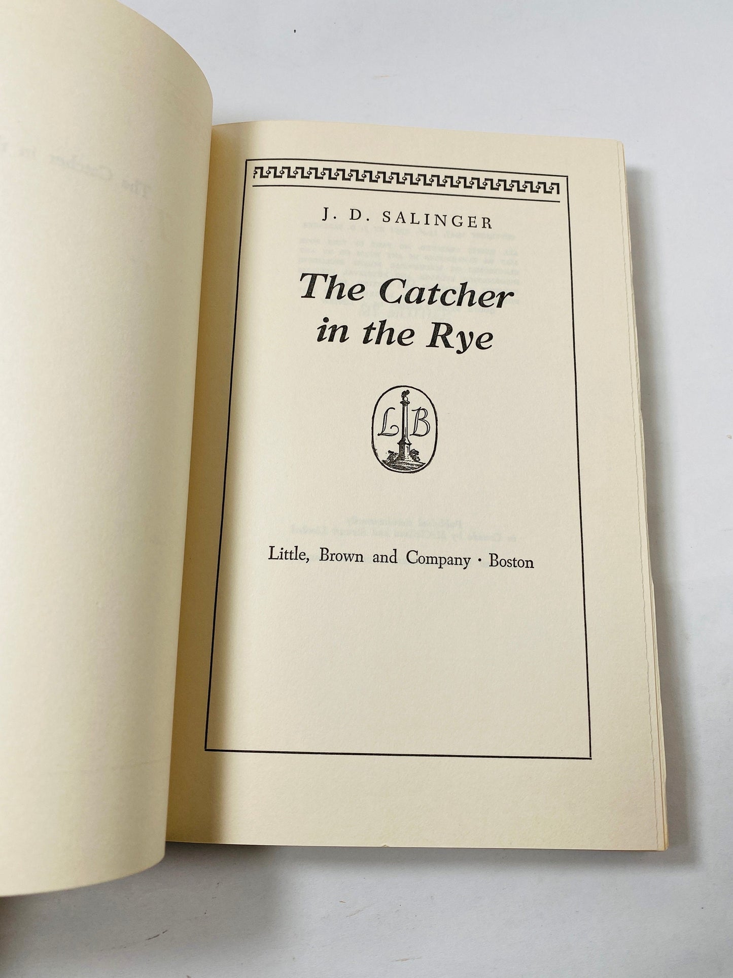 Catcher in the Rye EARLY Printing by JD Salinger vintage book circa 1951 BCE Teenage angst alienation Holden Caulfield gift