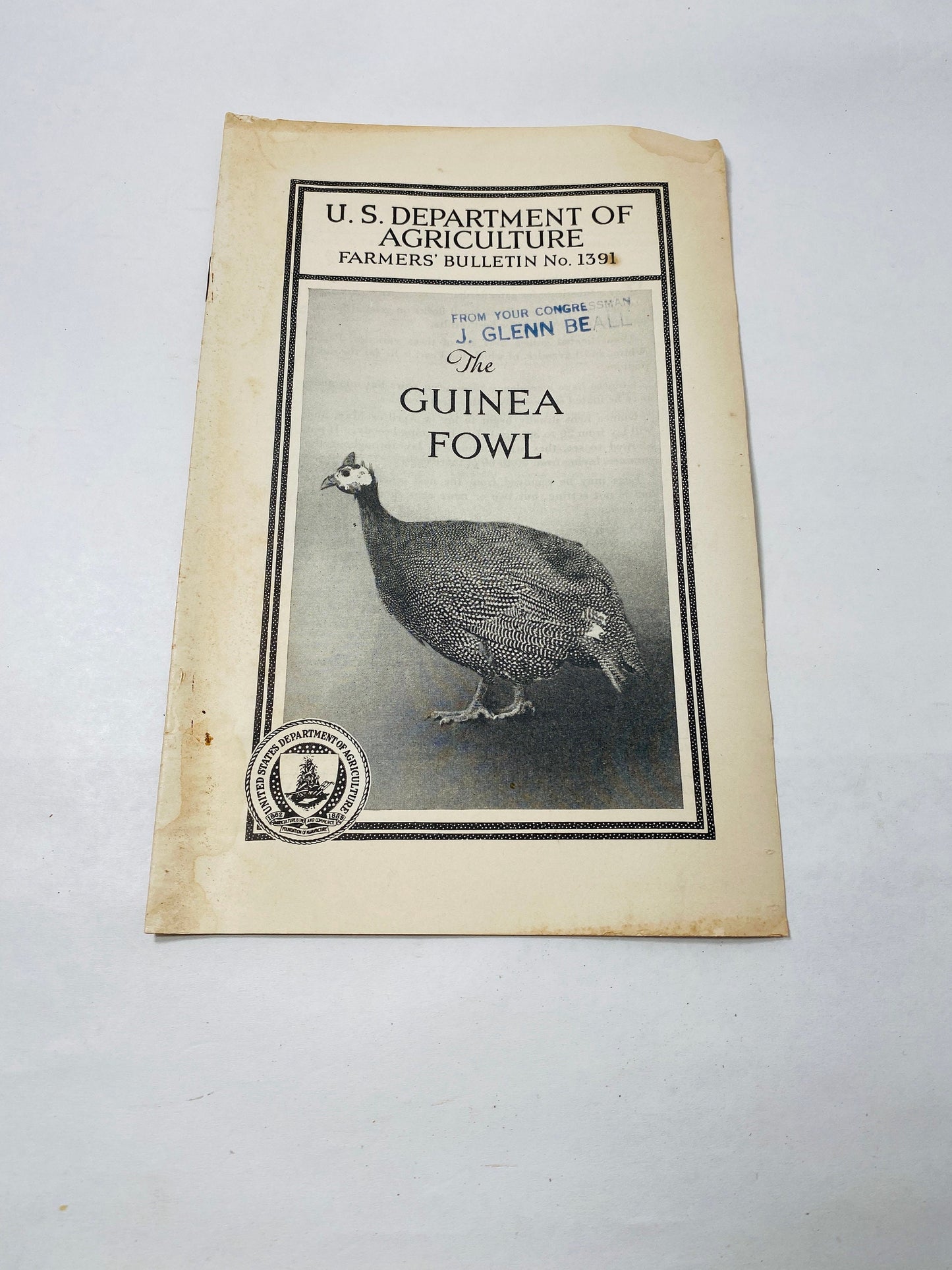 Vintage Agriculture Department farm booklets Guinea Fowl Angora goat milk sheep capons hog houses chickens homestead