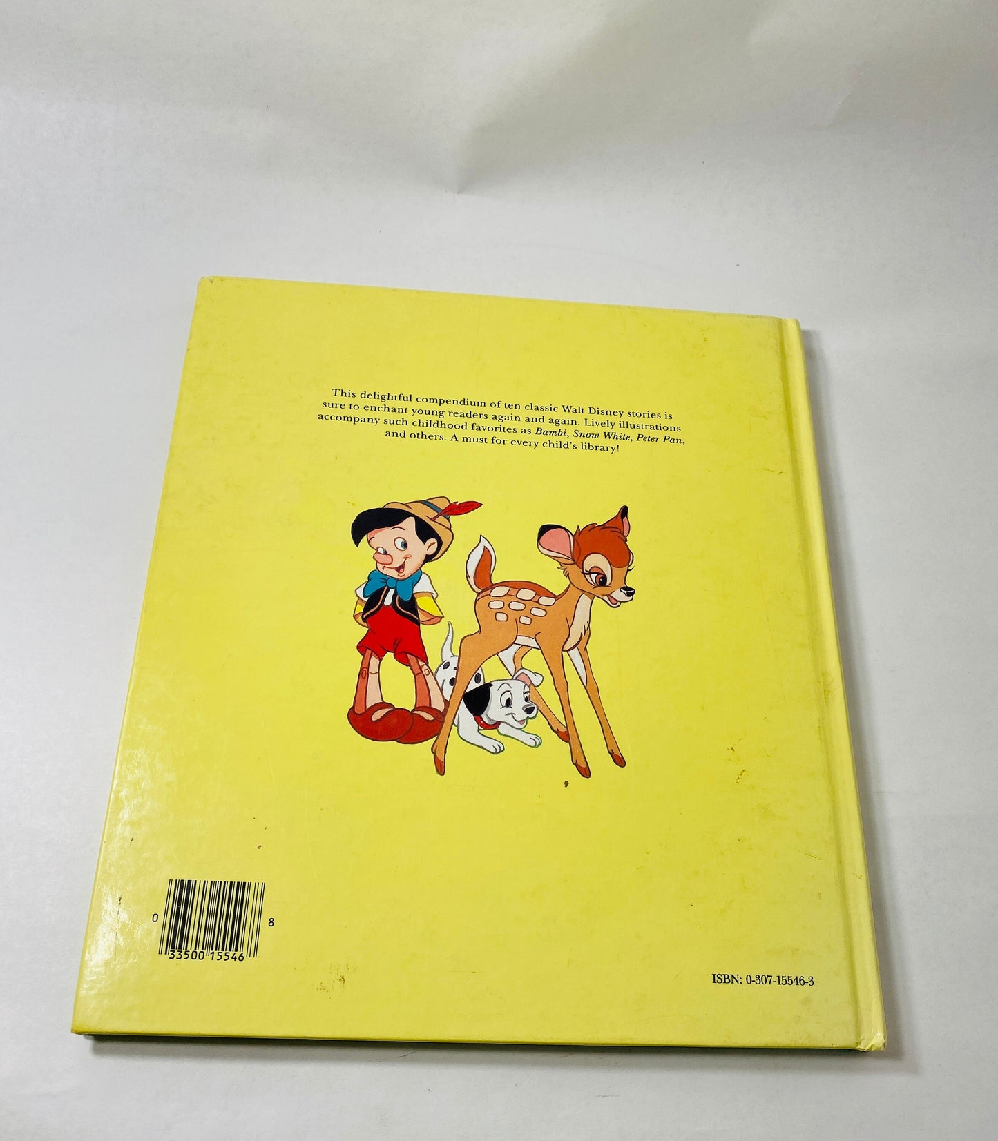 Disney Treasury HUGE vintage book of 10 favorite stories circa 1979 Golden Book Christmas gift Bambi Snow White Lady and Tramp Aristocats