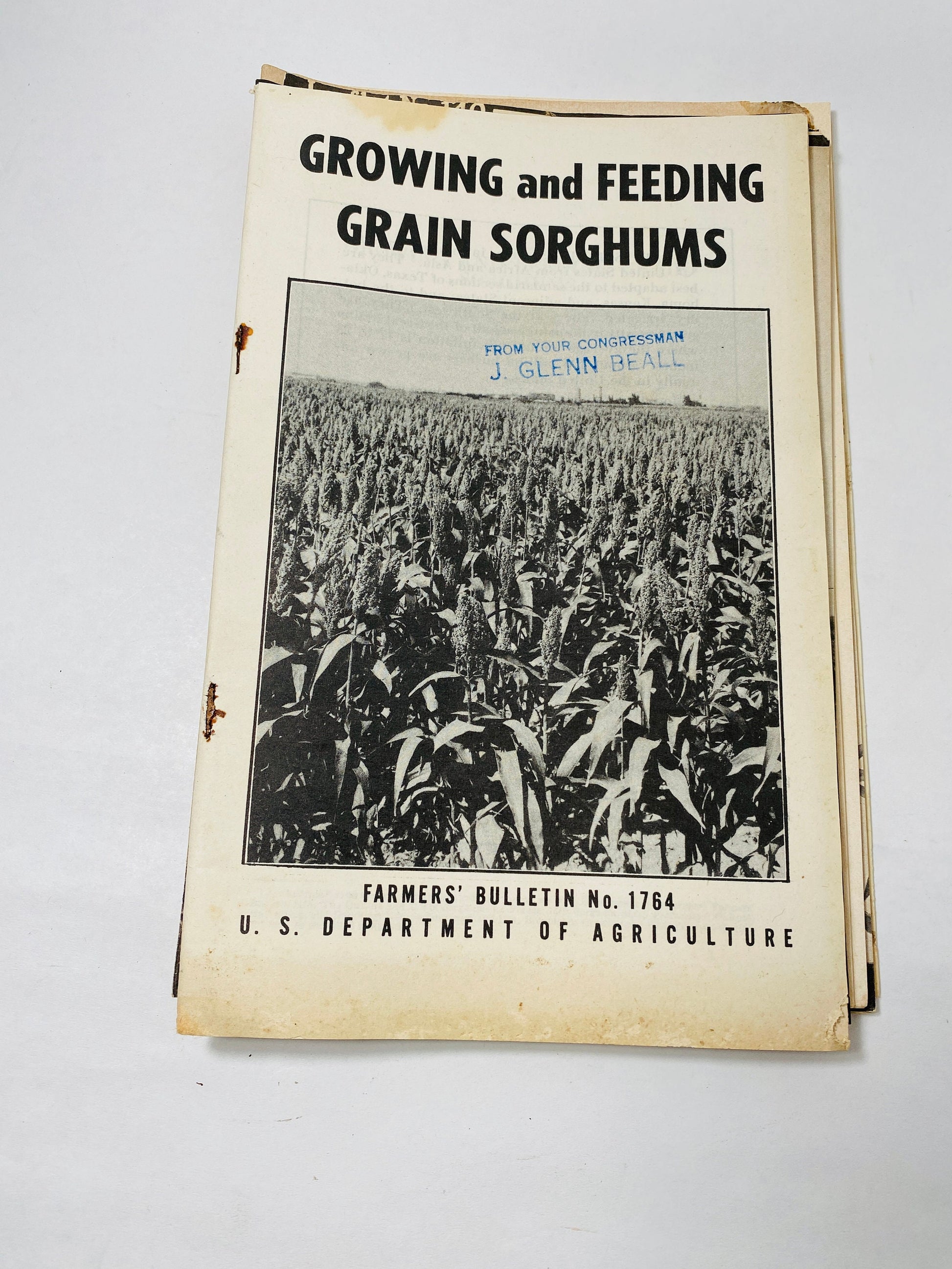 1940s Vintage Agriculture Department farm booklets peas canning olives grapes peppers sorghums barley wheat homestead