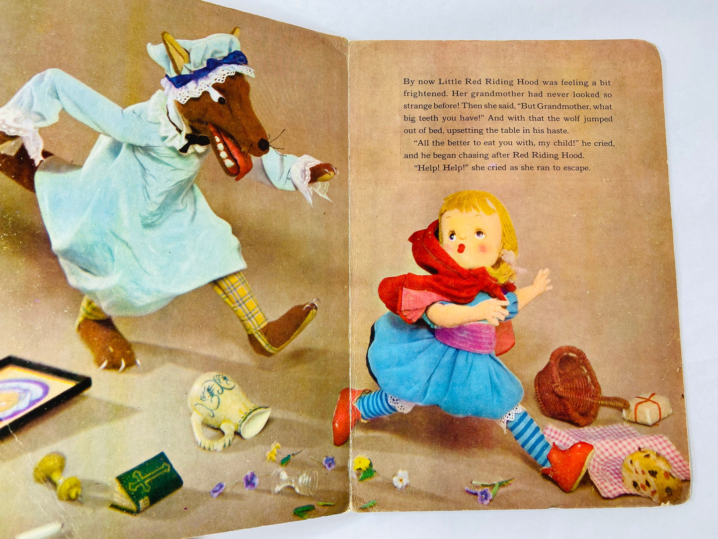 Little Red Riding Hood vintage Living Story Book Shiba Productions manufactured in Japan circa 1962