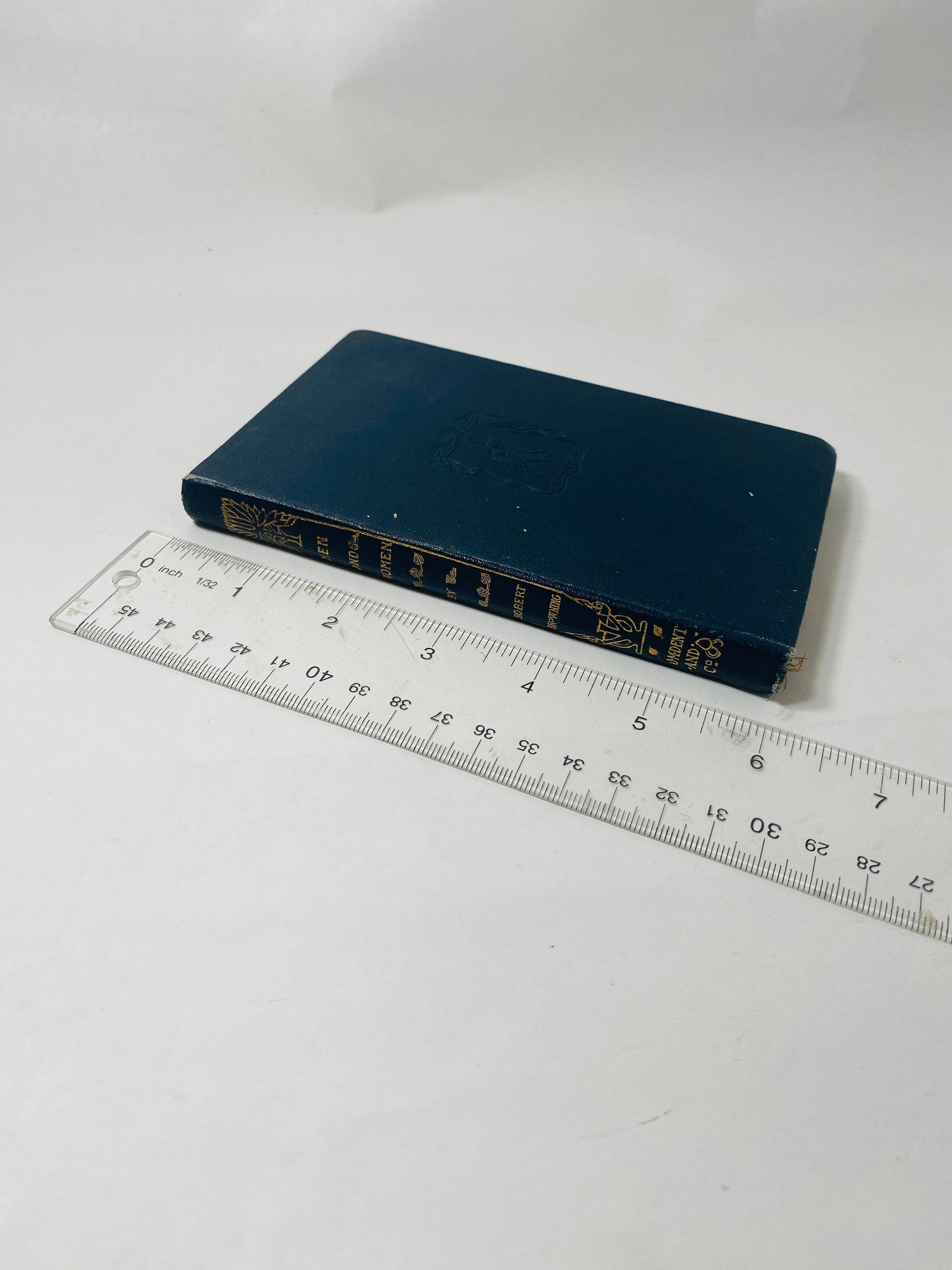 Men & Women antique poetry by Robert Browning book GORGEOUS vintage book circa 1905 Dedicated to Alfred Tennyson. Poetry gift.