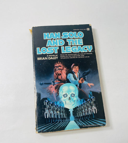 1980 Han Solo and the Lost Legacy vintage paperback book From Adventures of Luke Skywalker Star Wars George Lucas Young Jedi Knights gift