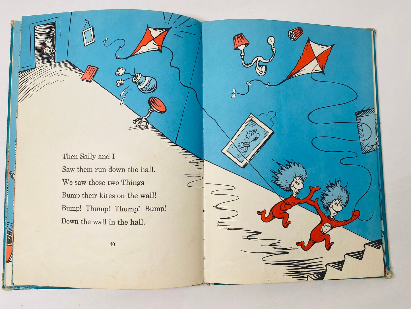 Cat in the Hat by Dr Seuss Book Vintage book EARLY PRINTING circa 1957.