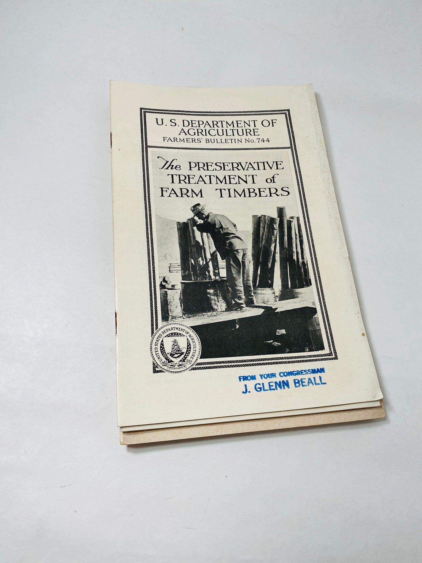 1960s-1980s Vintage Agriculture Department farm booklets homestead plowing cropping conservation pine fences timber painting buildings fire