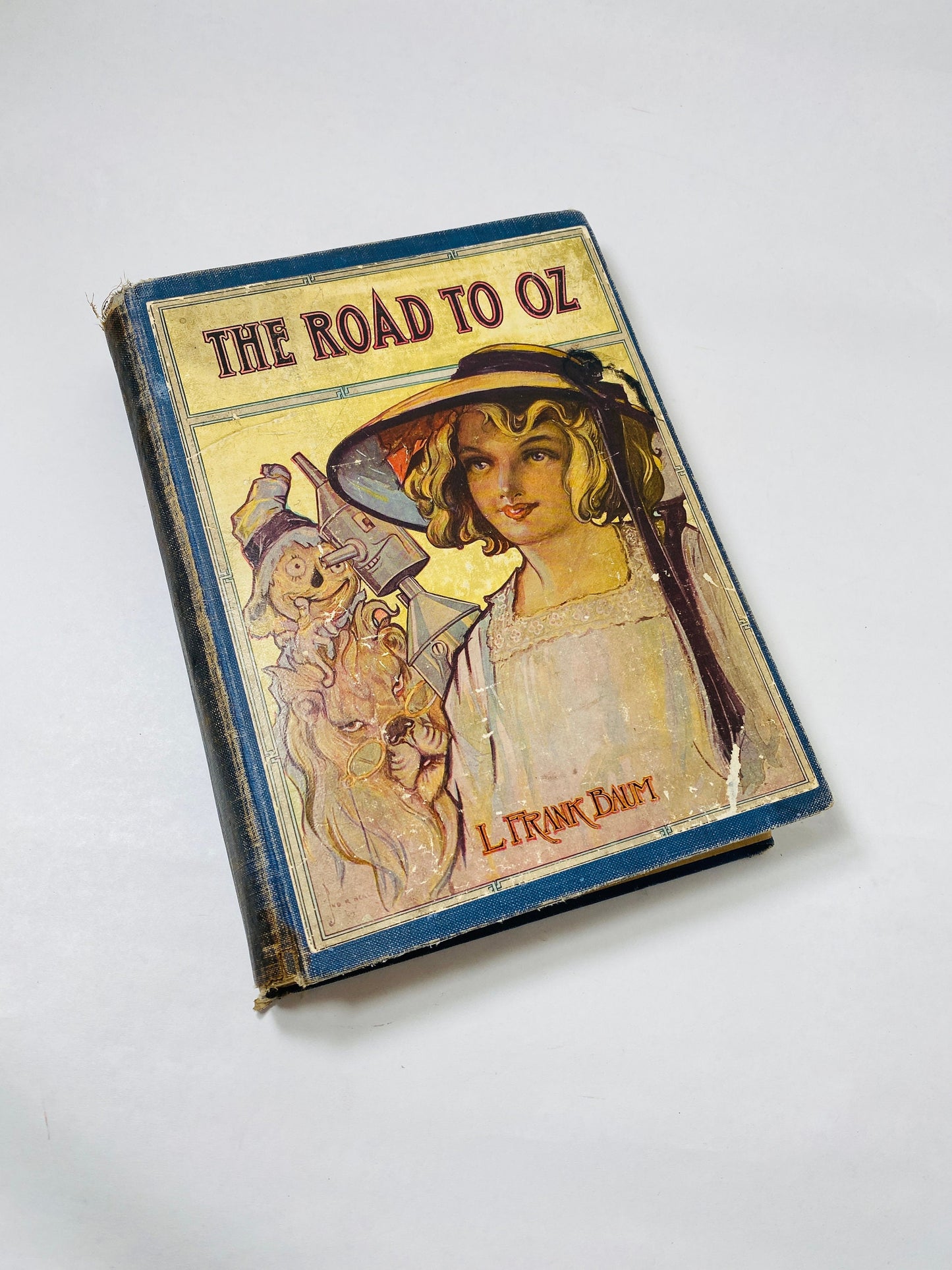 1909 antique Road to Oz vintage book by Frank Baum EARLY EDITION Wizard of Oz series adventure and love Reilly & Lee John R Neill