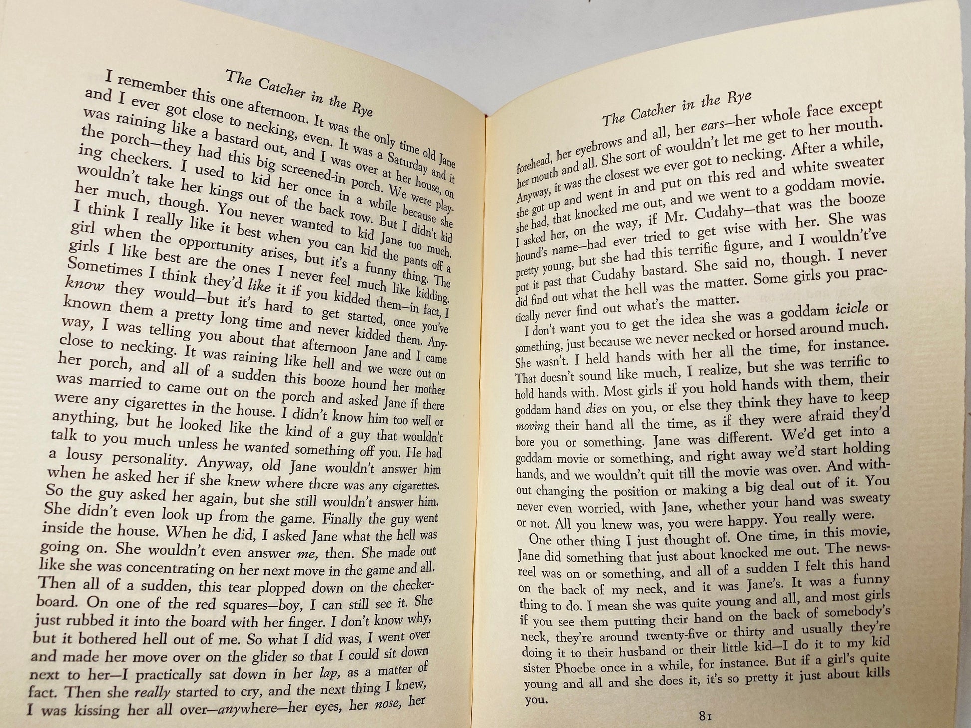 Catcher in the Rye EARLY Printing by JD Salinger vintage book circa 1951 BCE Teenage angst alienation Holden Caulfield gift