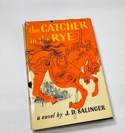 Catcher in the Rye EARLY Printing by JD Salinger vintage book circa 1951 BCE Teenage angst alienation Holden Caulfield gift