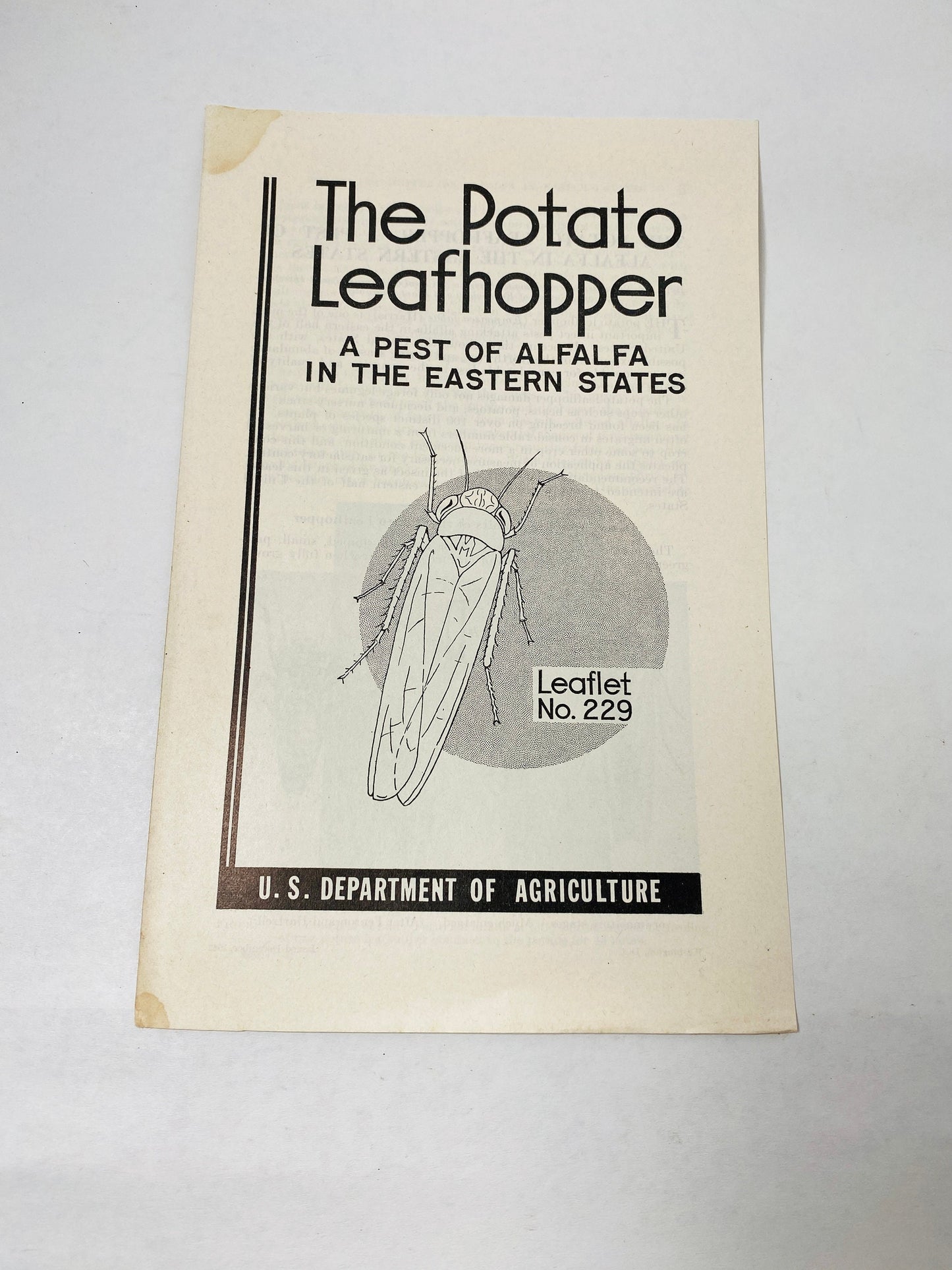 1940s Vintage Agriculture Department farm booklets potato harvesting diseases storage leafhopper homestead