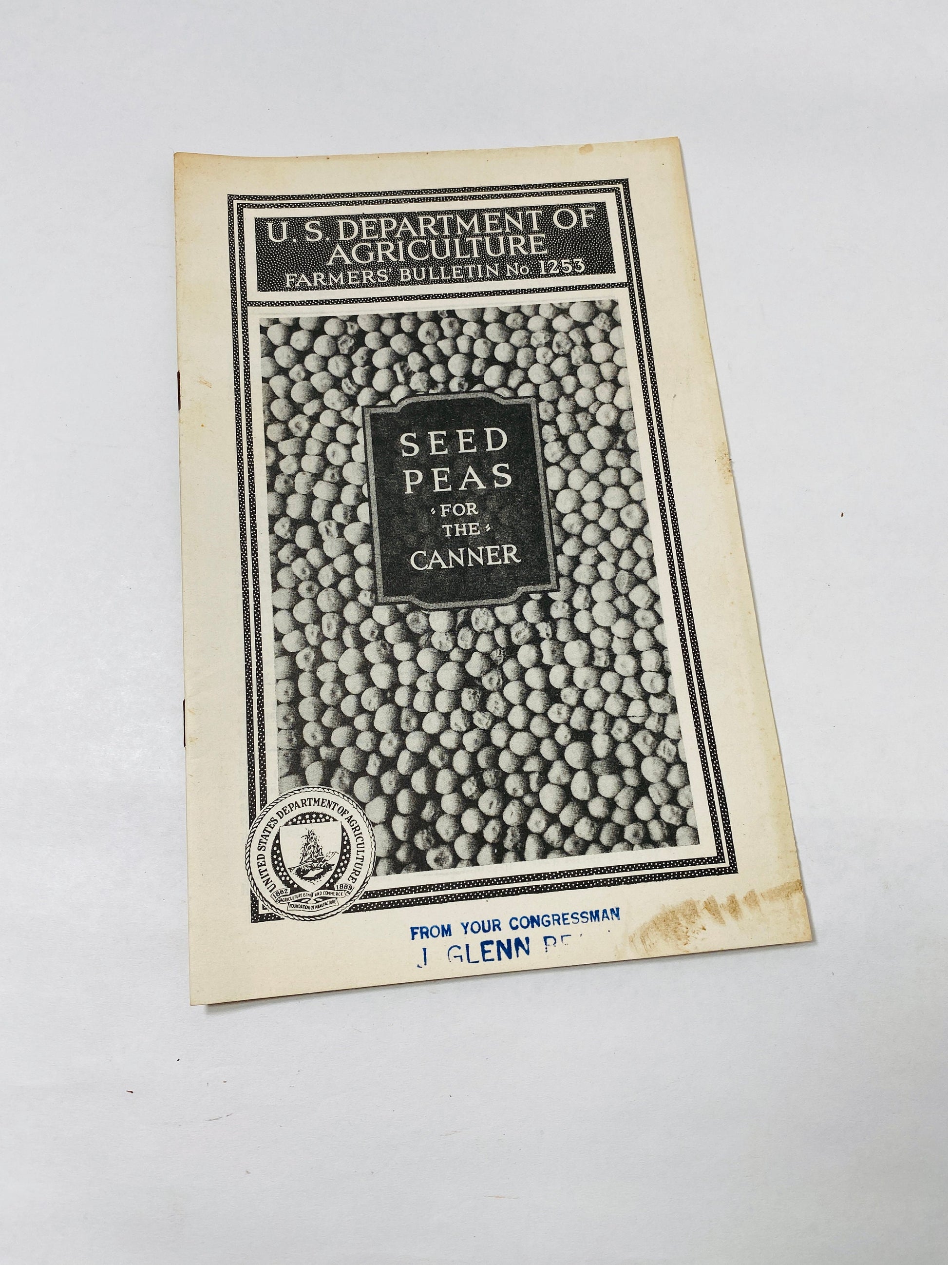 1940s Vintage Agriculture Department farm booklets peas canning olives grapes peppers sorghums barley wheat homestead