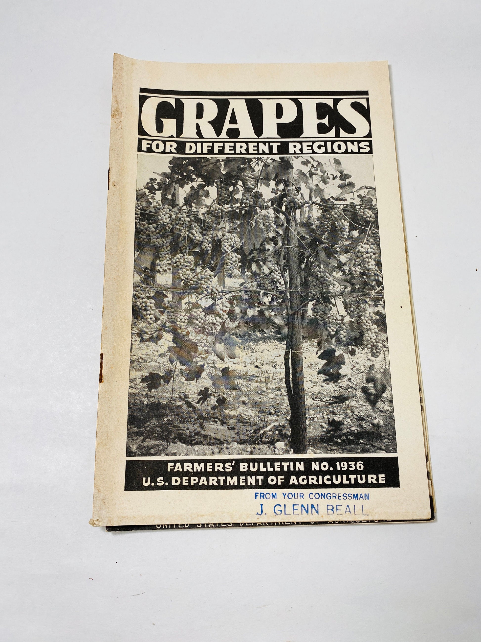 1940s Vintage Agriculture Department farm booklets peas canning olives grapes peppers sorghums barley wheat homestead