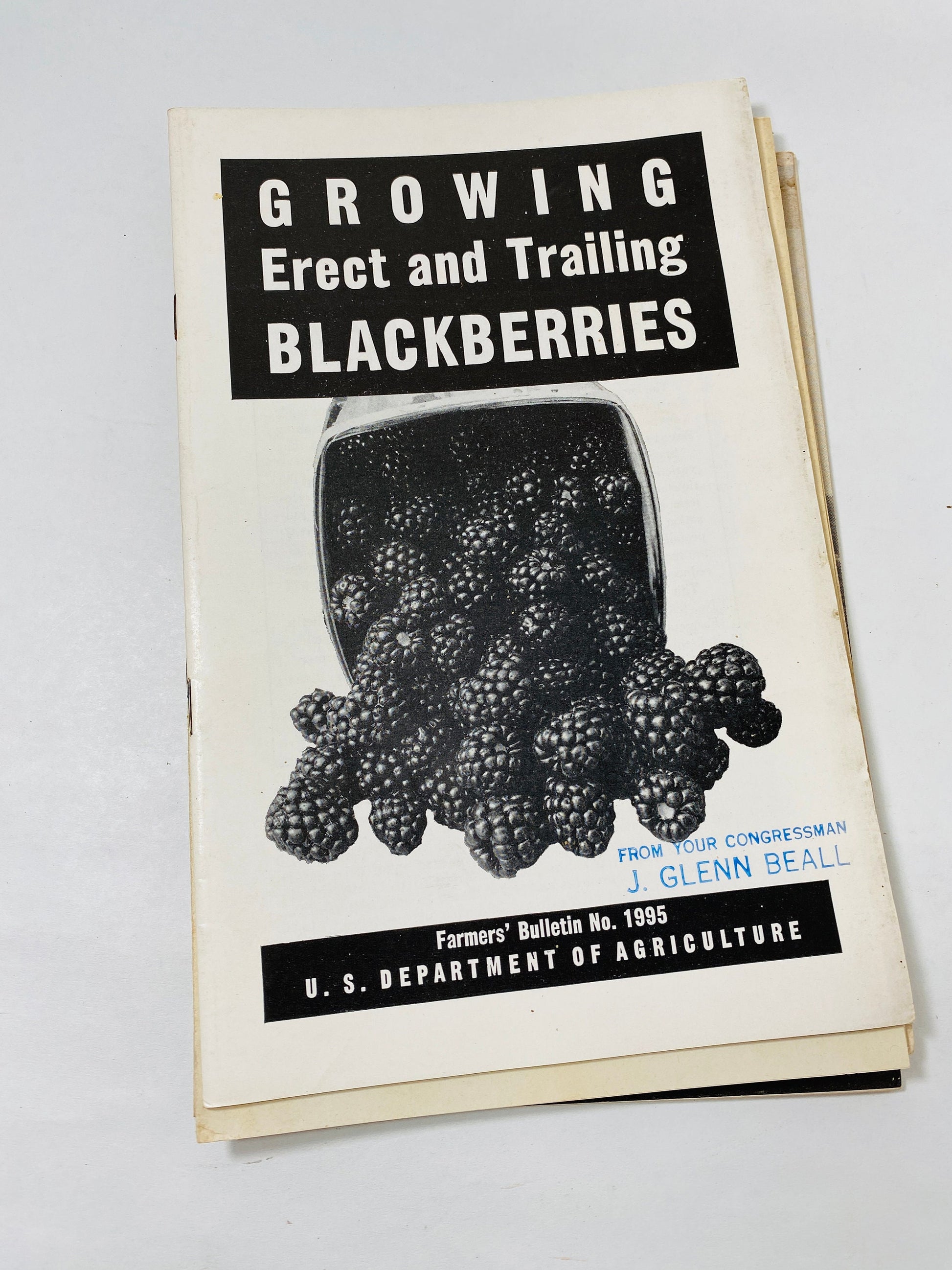 1940s Vintage Agriculture Department farm booklets cherries raspberries corn soybeans peach pear blackberries peanuts homestead