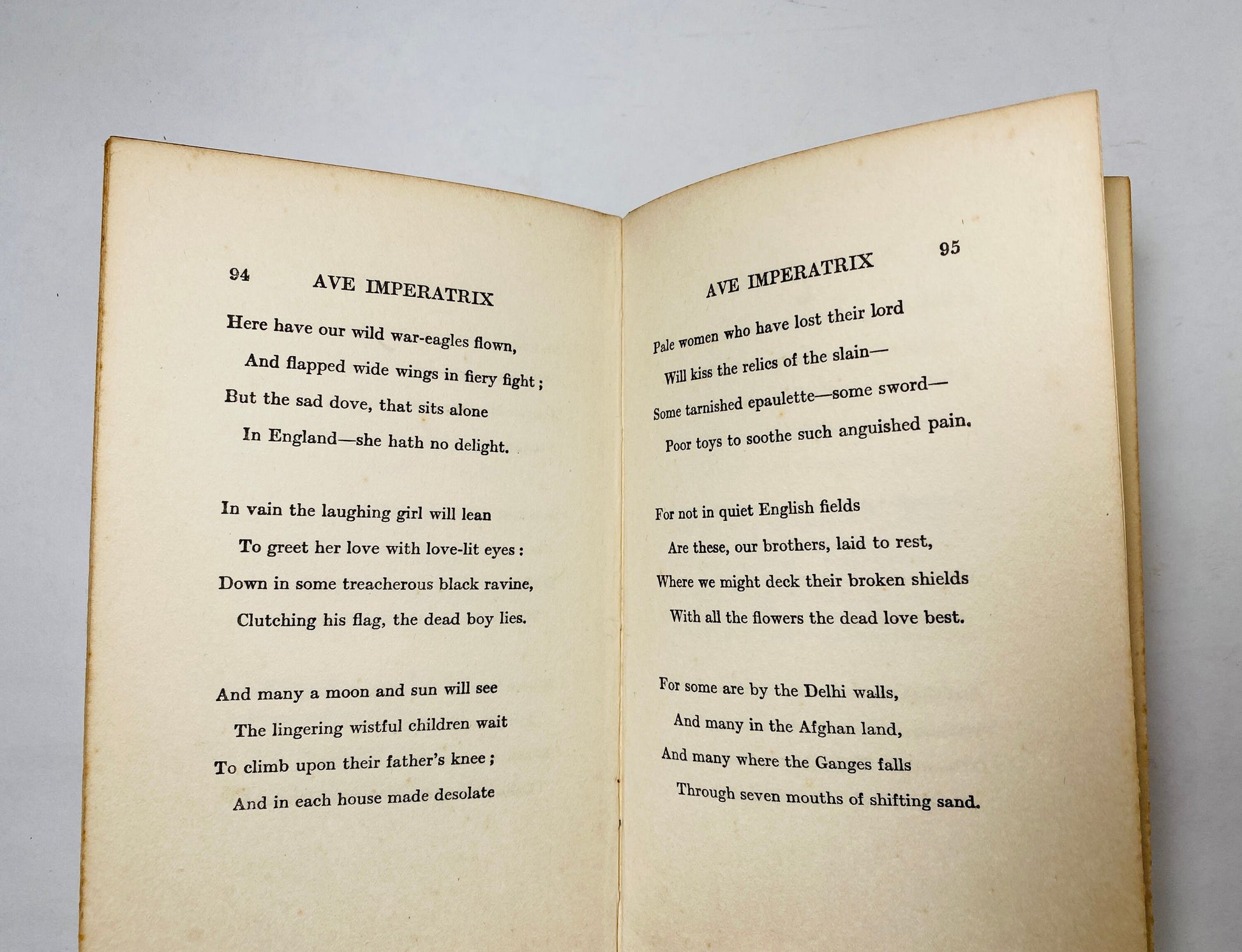 Oscar Wilde vintage poetry book circa 1911 Blue book decor Selected poems of this popular playwright Ballad of Reading Gaol Ave Imperatrix