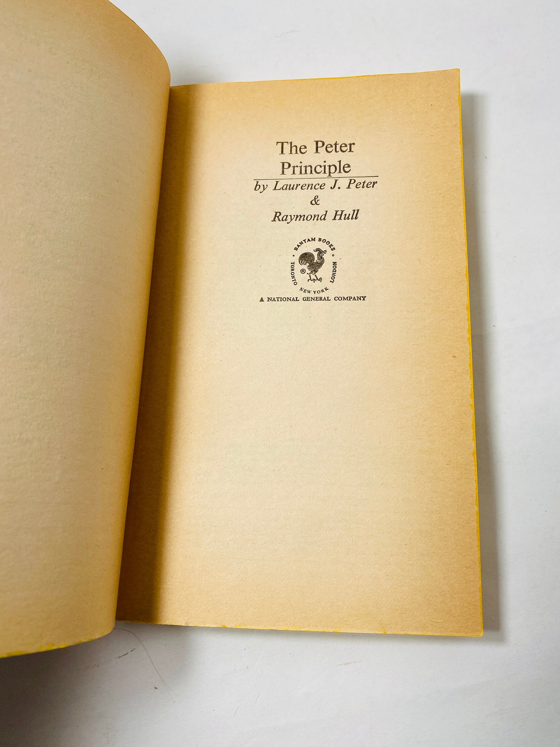 Why Things Always Go Wrong Peter Principle vintage paperback book circa 1972 by Laurence Peter Management Theory Satire Stocking stuffer