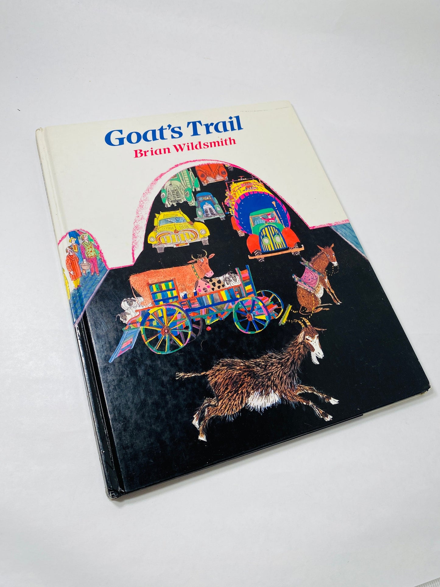 Goat's Trail FIRST EDITION vintage children's book circa 1986 by Brian Wildsmith Nursery decor mother & baby gift Christmas stocking stuffer