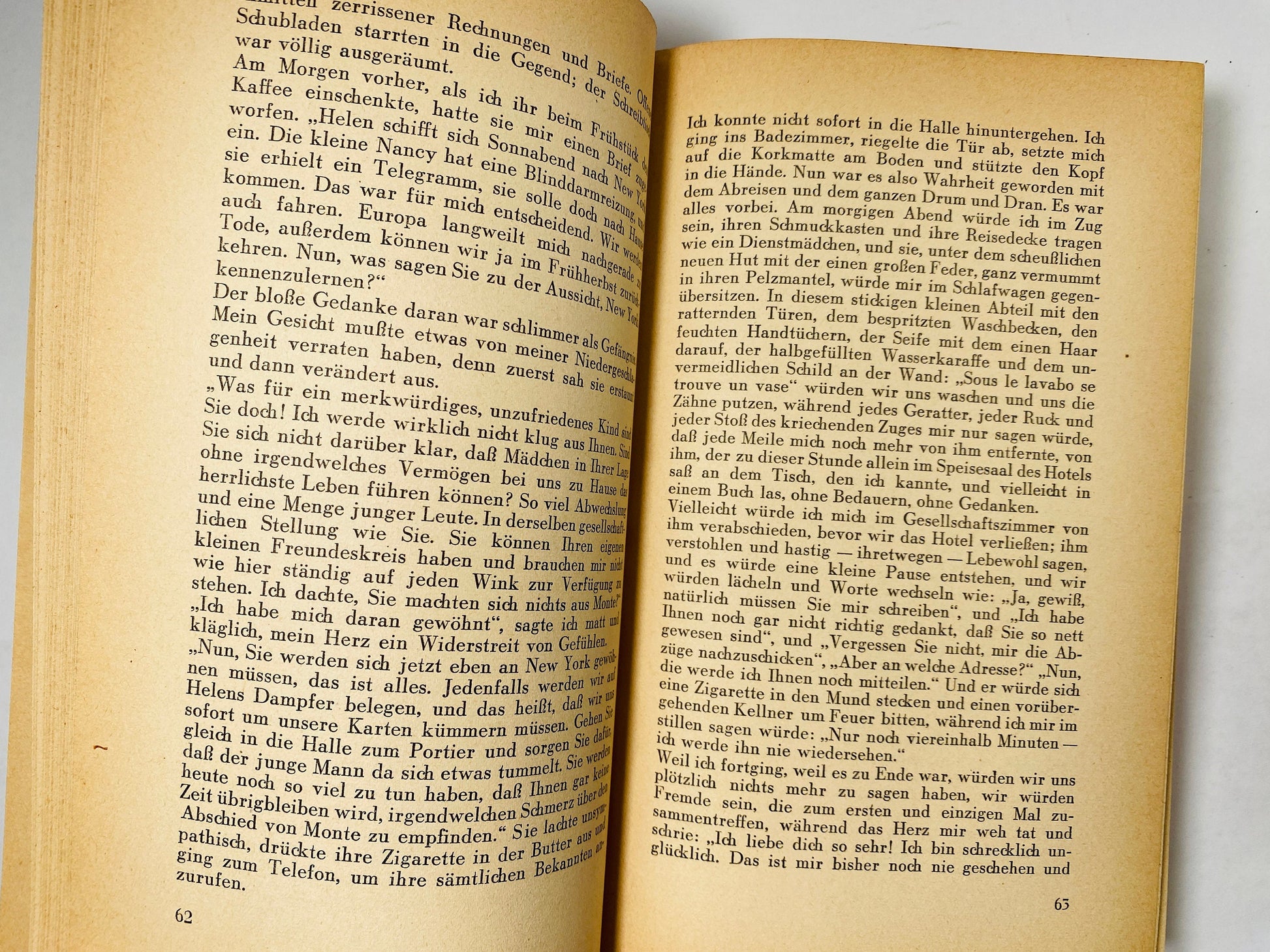 Gothic novel Rebecca vintage German book circa 1950 by Daphne du Maurier German printing evil dead wife of new husband lingers