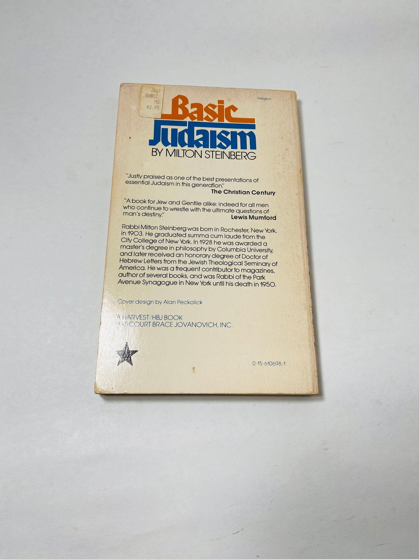Judaism vintage paperback book circa 1975 Jewish introduction gift Guide to torah understanding anti-antisemitism. Chanukah gift