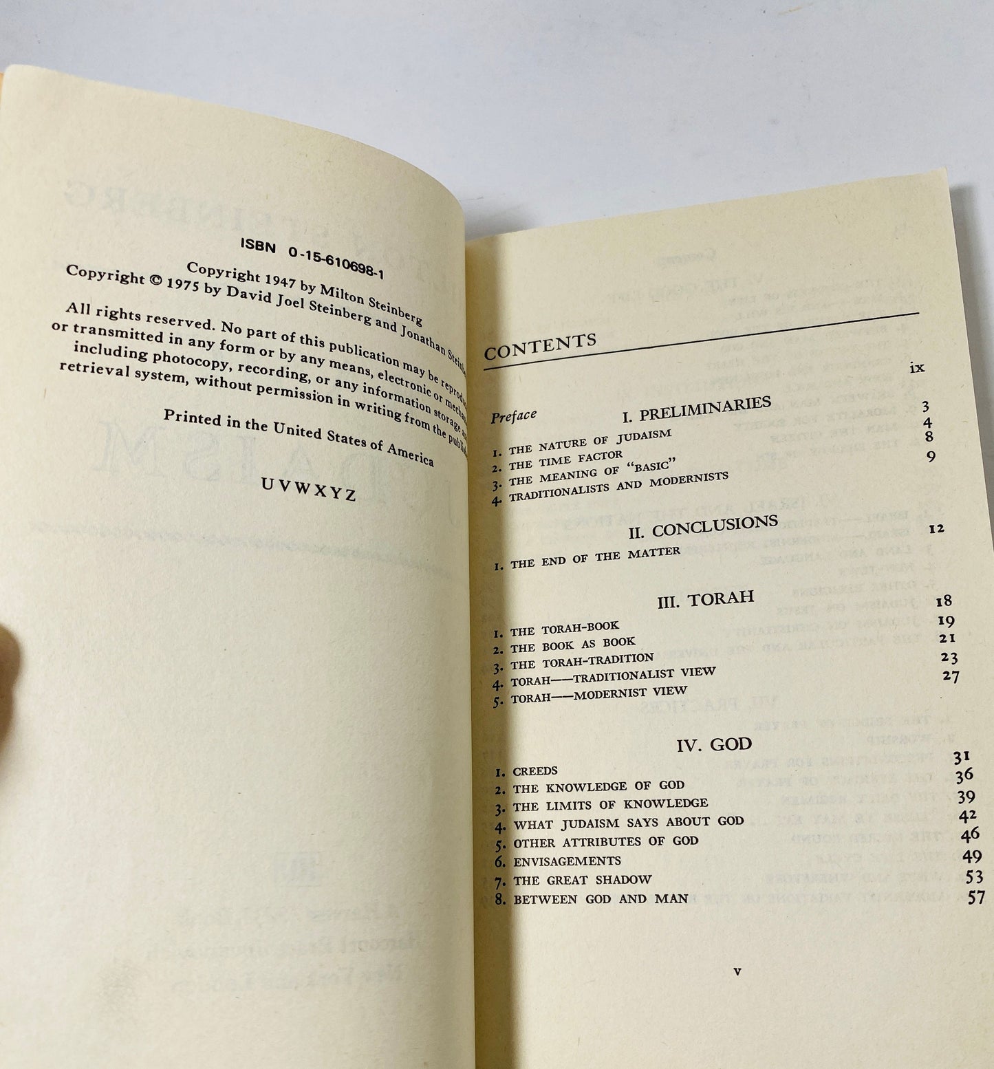 Judaism vintage paperback book circa 1975 Jewish introduction gift Guide to torah understanding anti-antisemitism. Chanukah gift