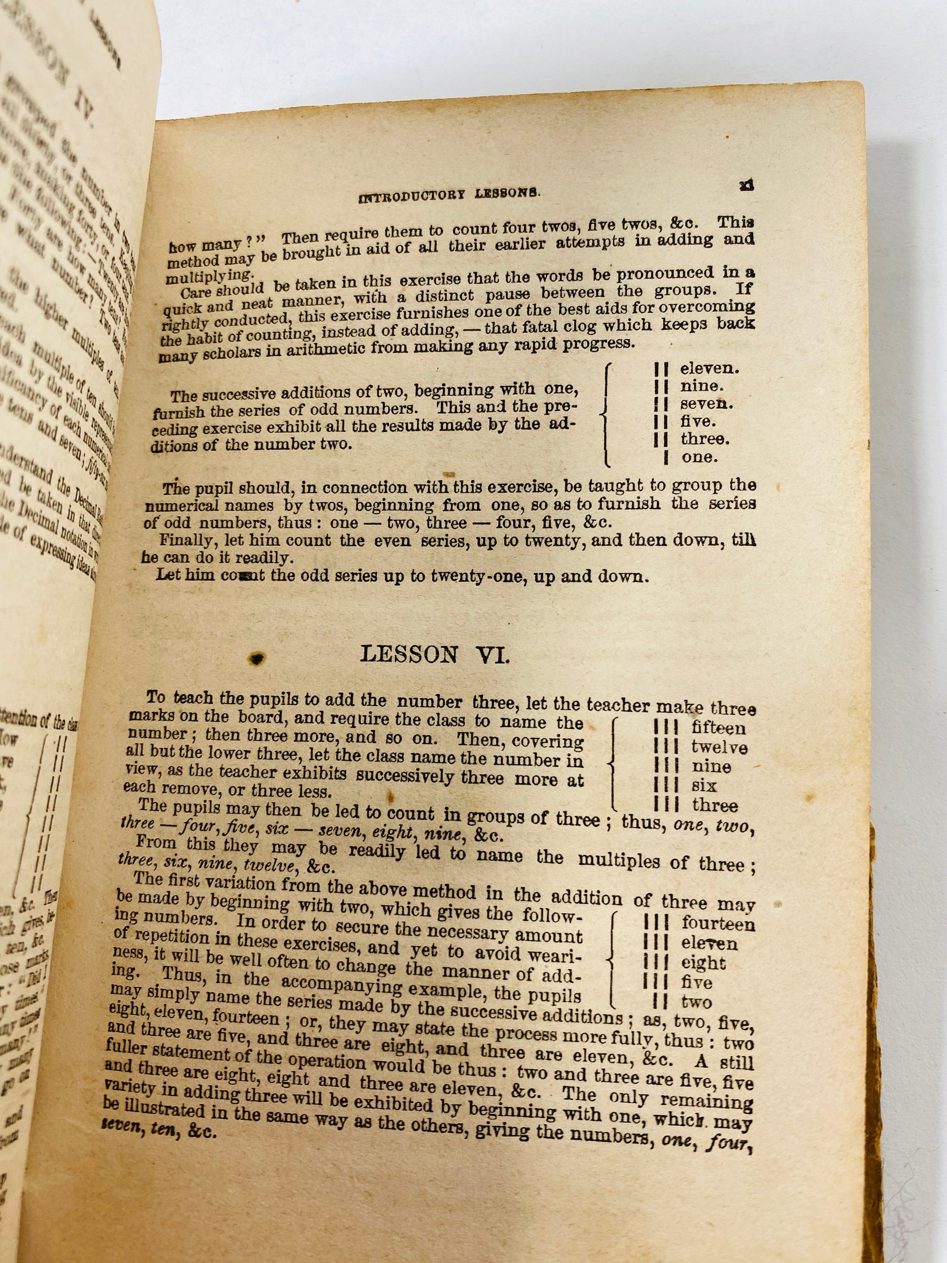 1849 Mathematics RARE Pre Civil War Arithmetic Textbook Inductive Method of Instruction United States vintage school book by Warren Colburn