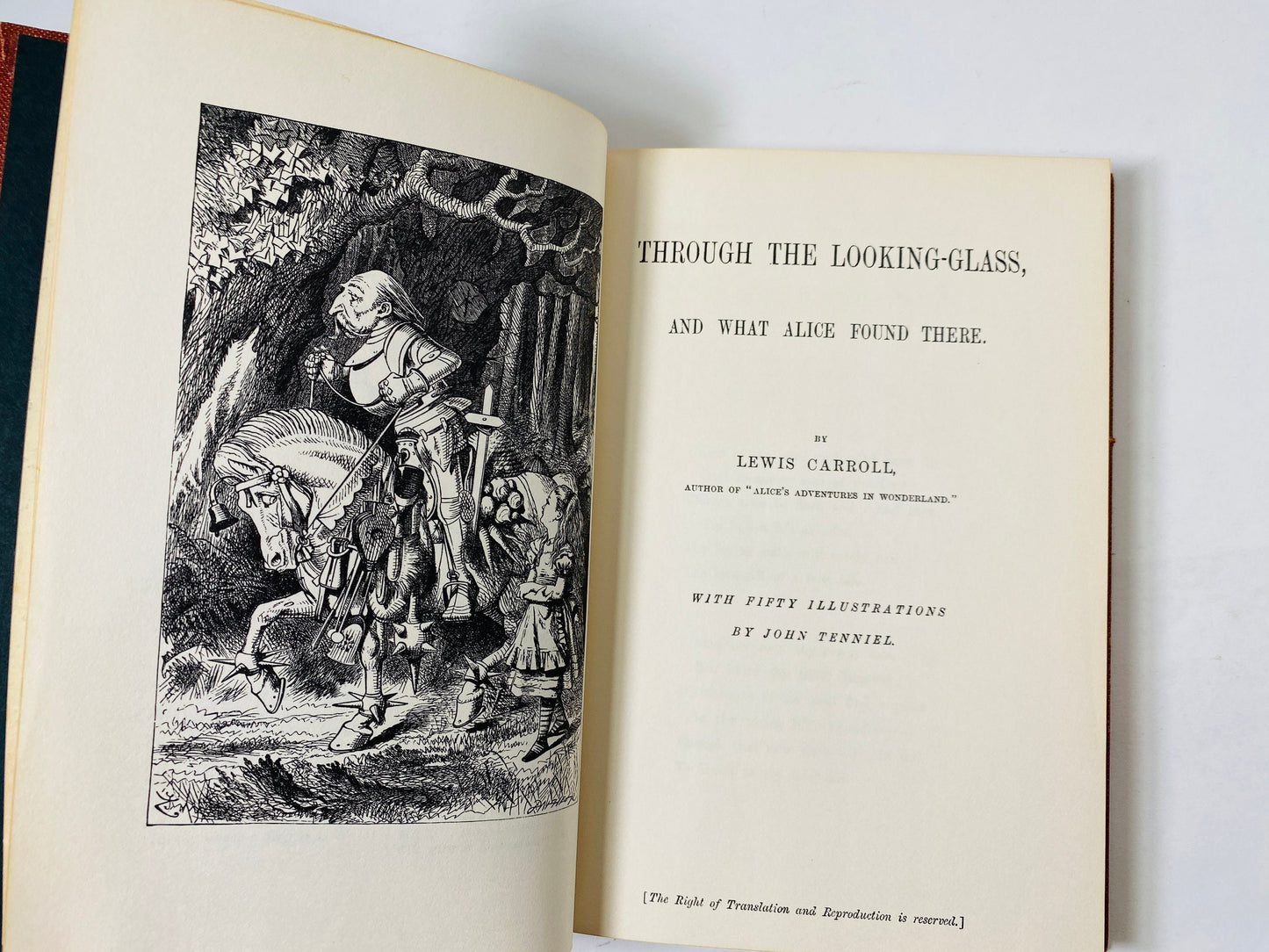 1930 Through the Looking-Glass and What Alice Found There by Lewis Carroll illustrated by John Tenniel London Macmillan