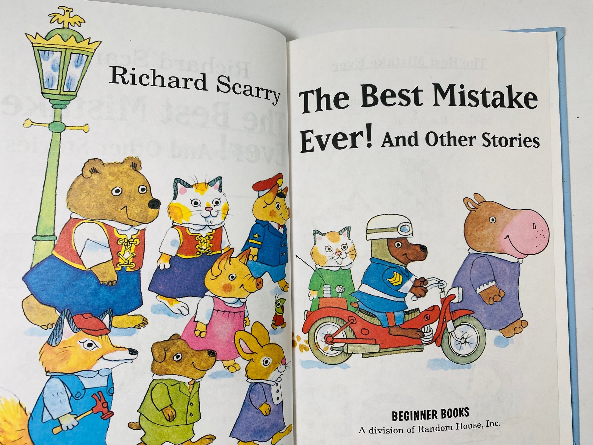 Richard Scarry Best Mistake Ever vintage I Can Read book circa 1984 Children's nursery reading gift collectible