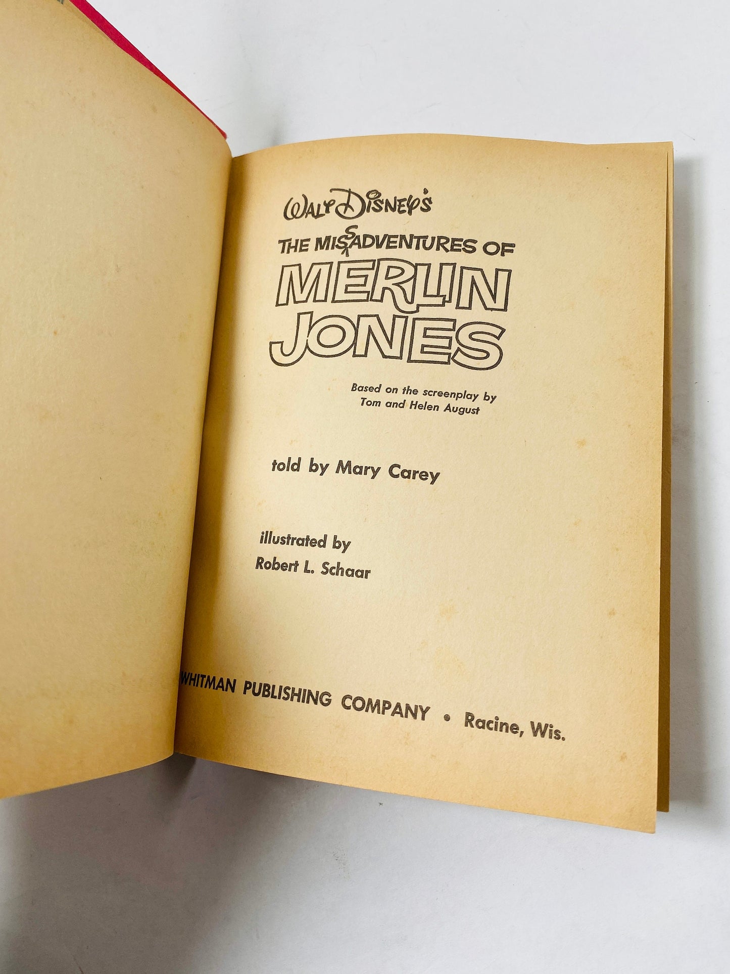 Misadventures of Merlin Jones vintage Whitman book Walt Disney TV series circa 1964 cover featuring Annette Funicello Decor gift