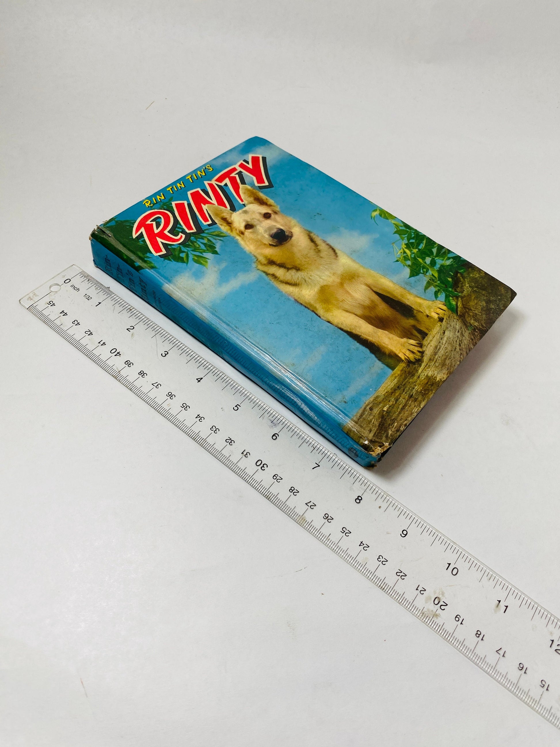 Rinty television vintage Rin Tin Tin book famous German Shepherd movie by Julie Campbell circa 1954 Cello Cameo Edition Gift for Dog Mom Dad