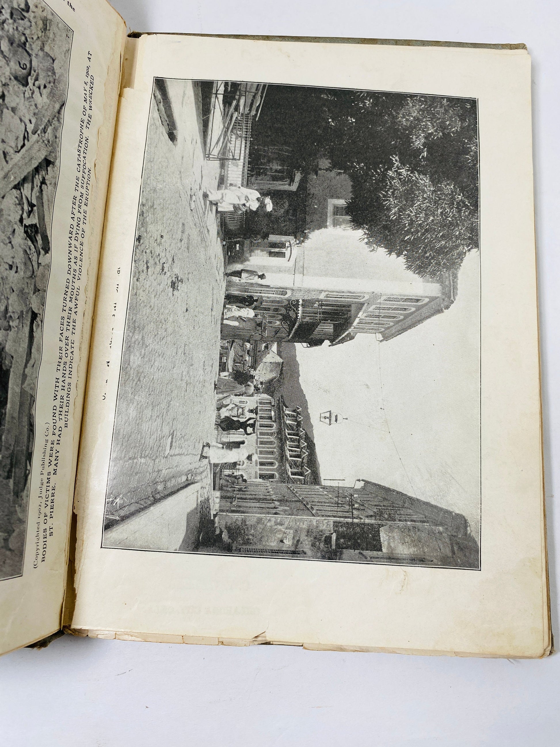 1902 Volcano's Deadly Work From the Fall of Popeii to the Destruction of St Pierre FIRST EDITION antique book Martinique and St. Vincent