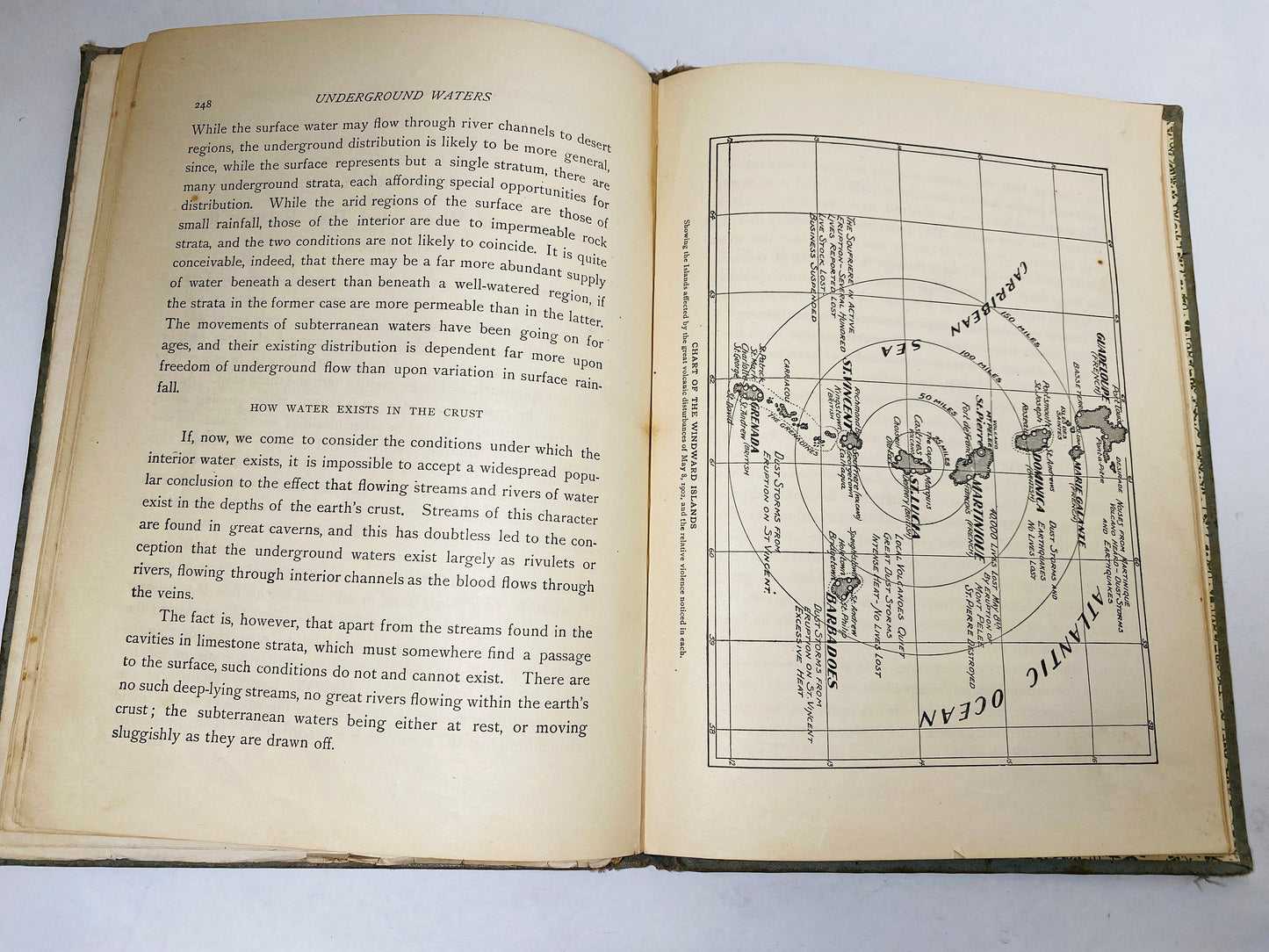 1902 Volcano's Deadly Work From the Fall of Popeii to the Destruction of St Pierre FIRST EDITION antique book Martinique and St. Vincent