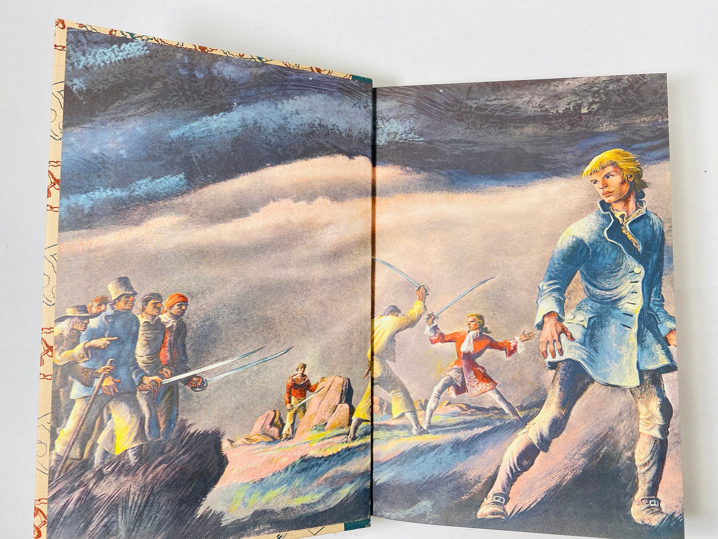 1947 Kidnapped Robert Louis Stevenson Vintage Illustrated Junior Library book by author of Treasure Island Norman Price Children's adventure